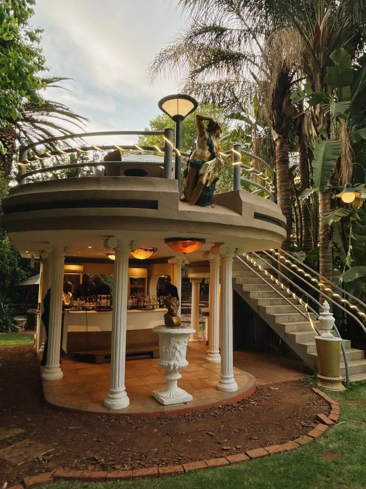 Garden view in Villa Simonne