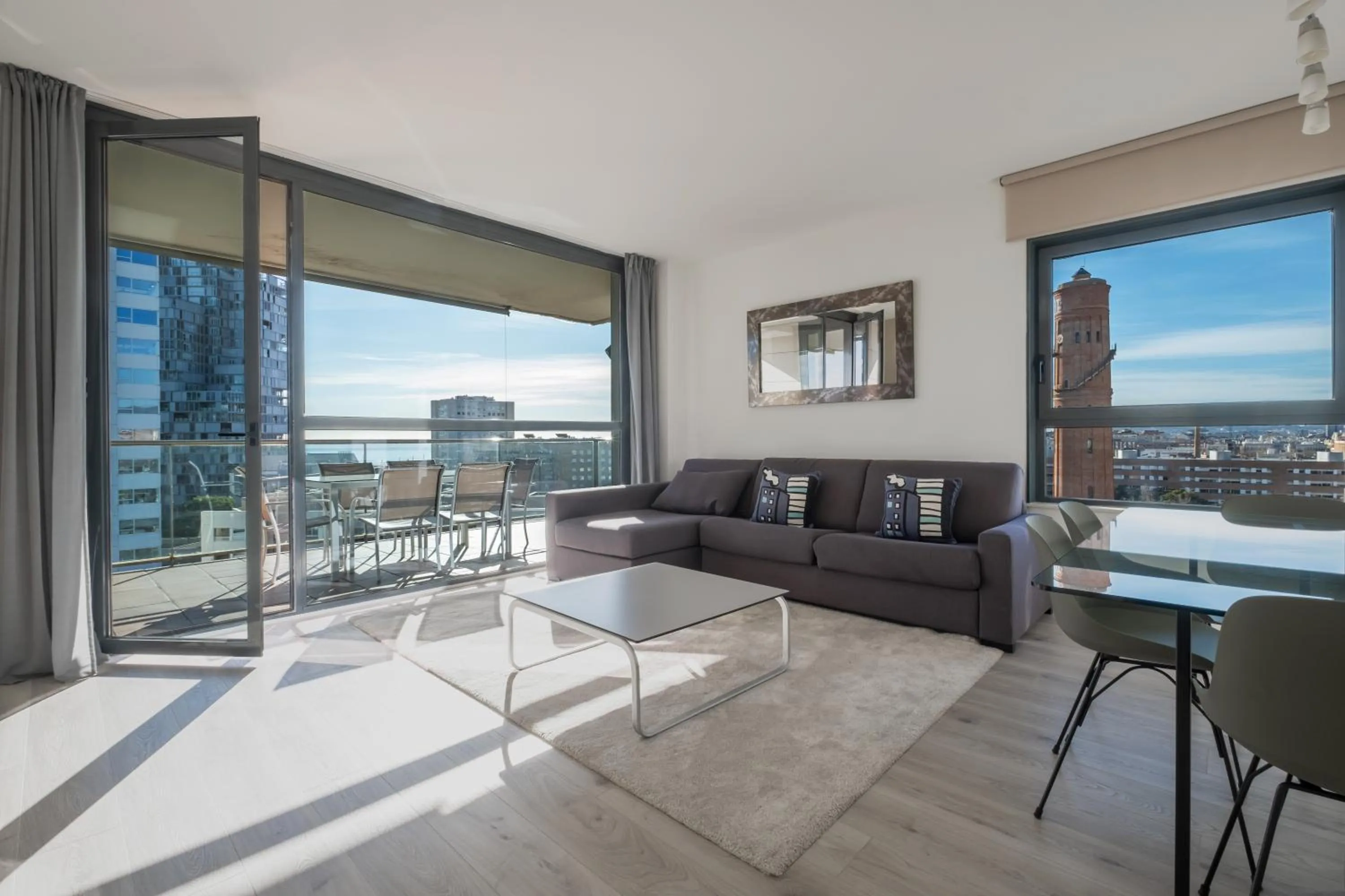 Living room in Rent Top Apartments Beach-Diagonal Mar