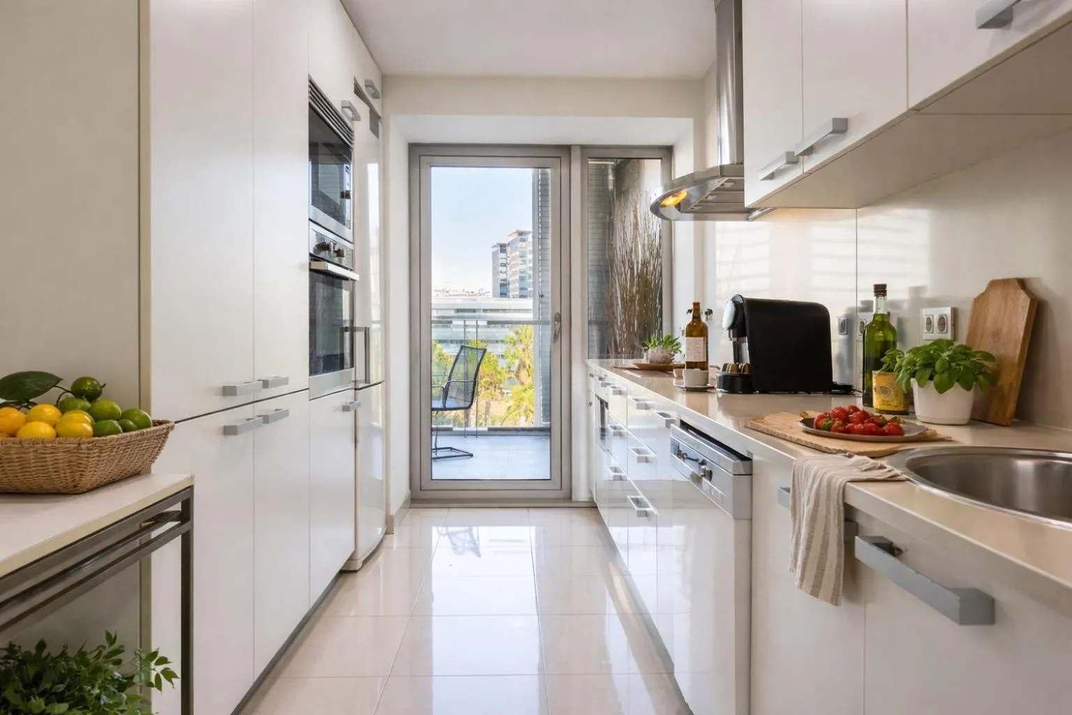 Kitchen or kitchenette in Rent Top Apartments Beach-Diagonal Mar