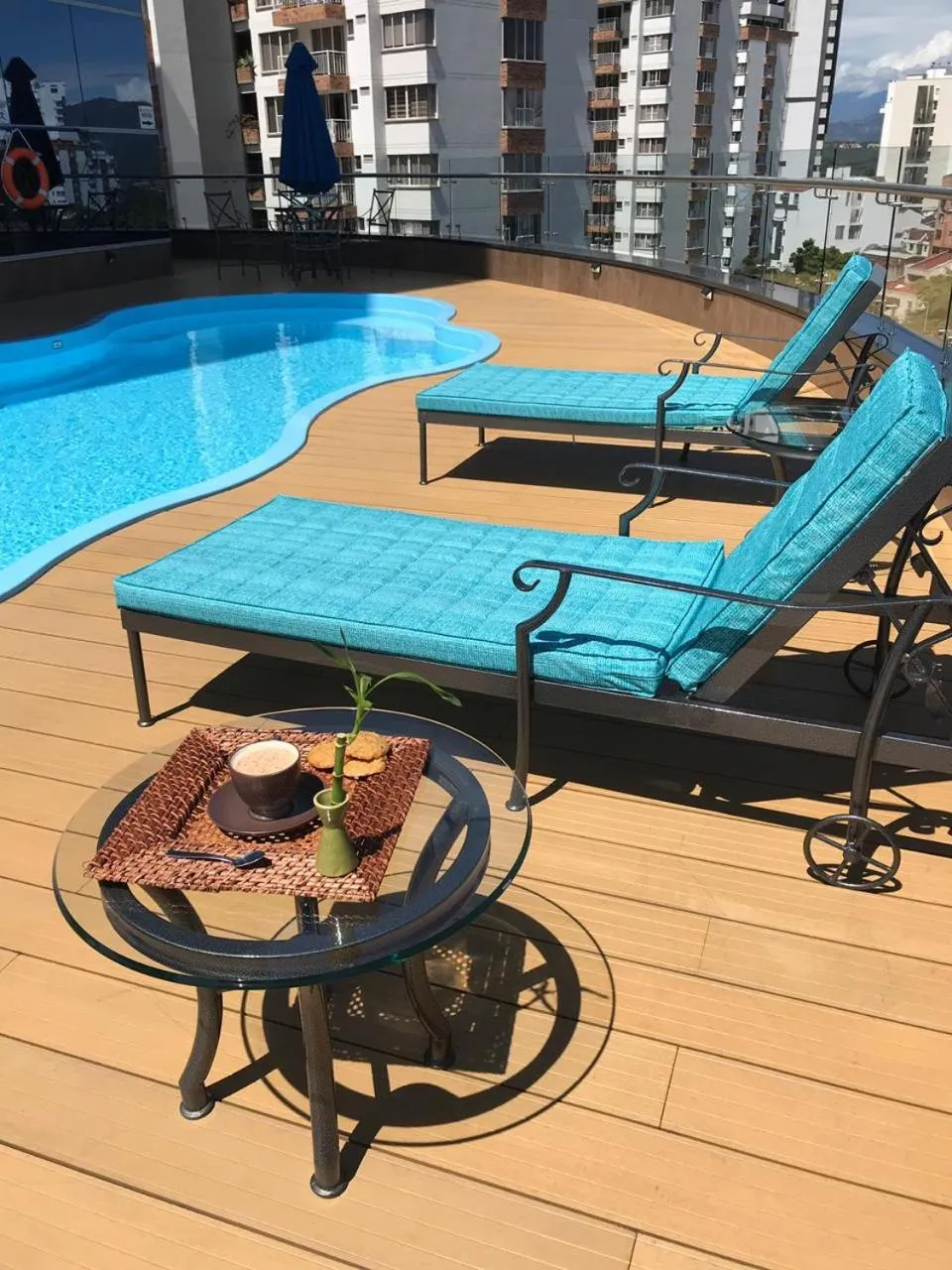 Swimming pool in Hotel Roseliere Bucaramanga