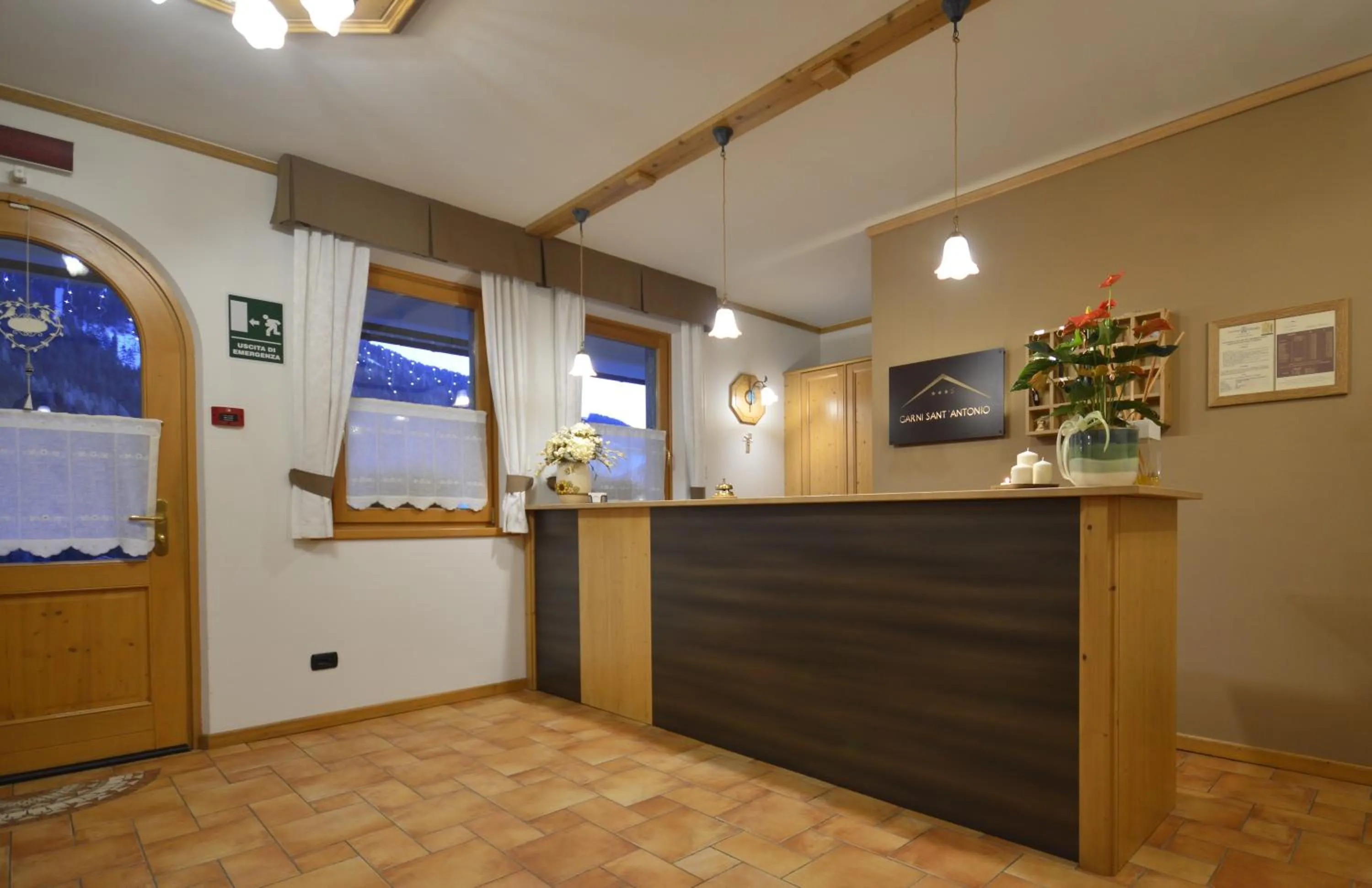 Lobby or reception in Hotel Garnì Sant'Antonio con Spa