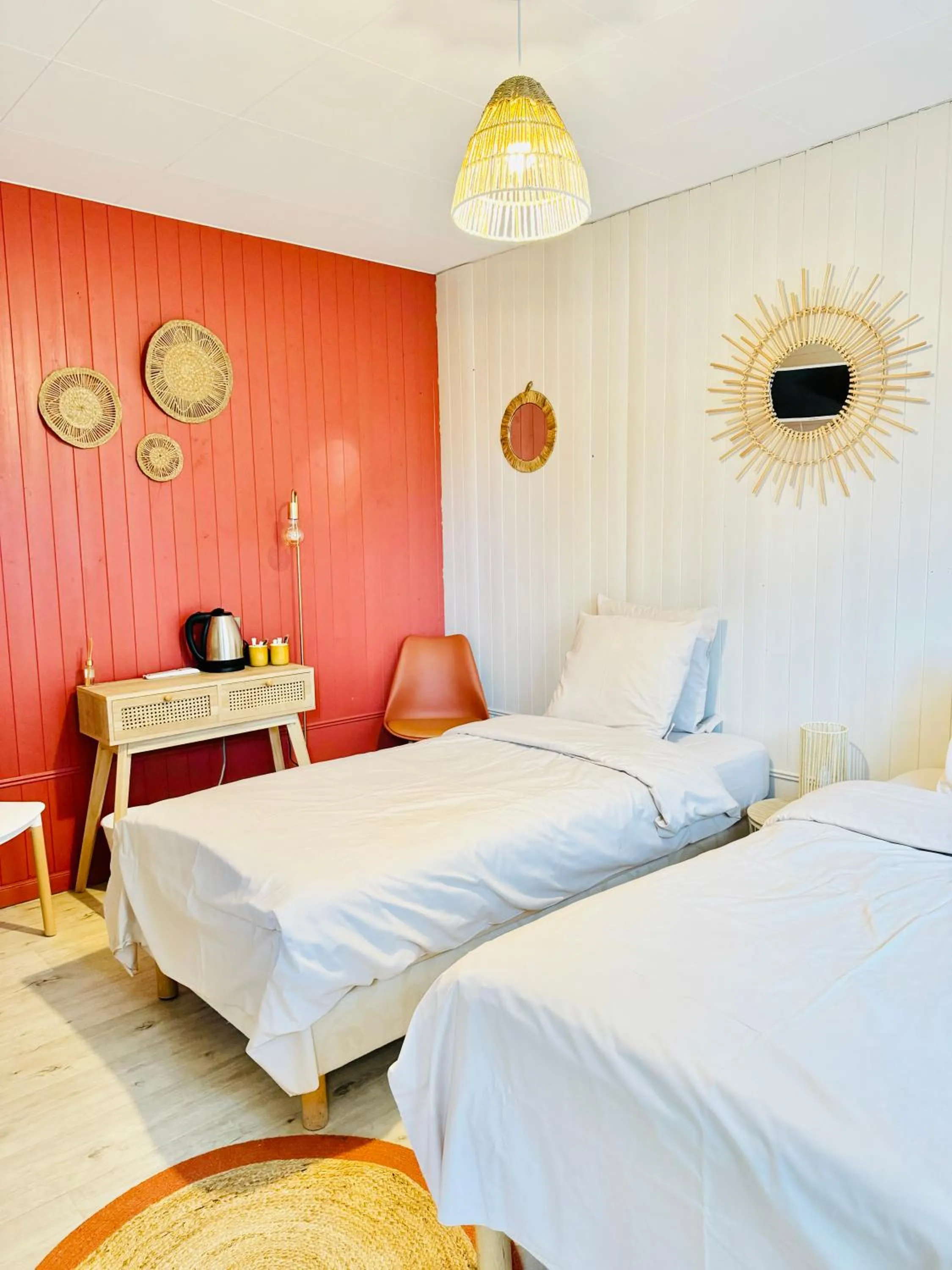 Bed in Motel Les Broussailles