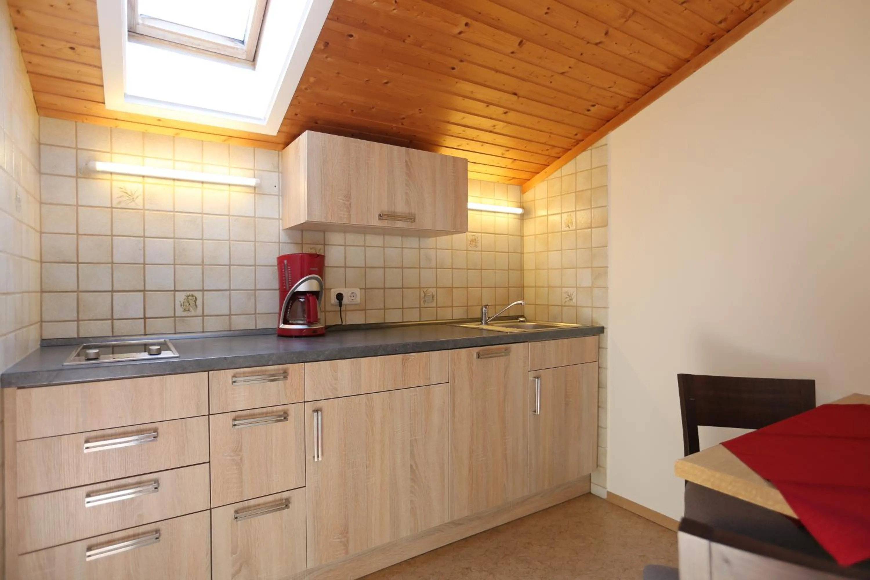 Kitchen or kitchenette in Gästehaus Heimgarten