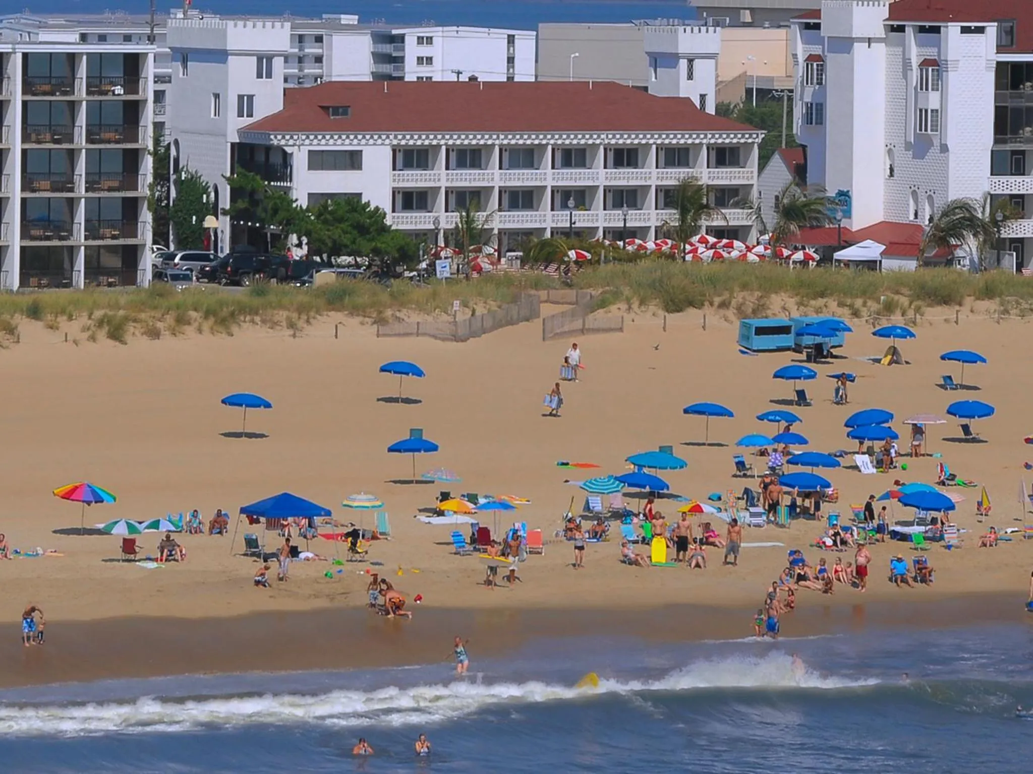 Bird's eye view in Castle in the Sand