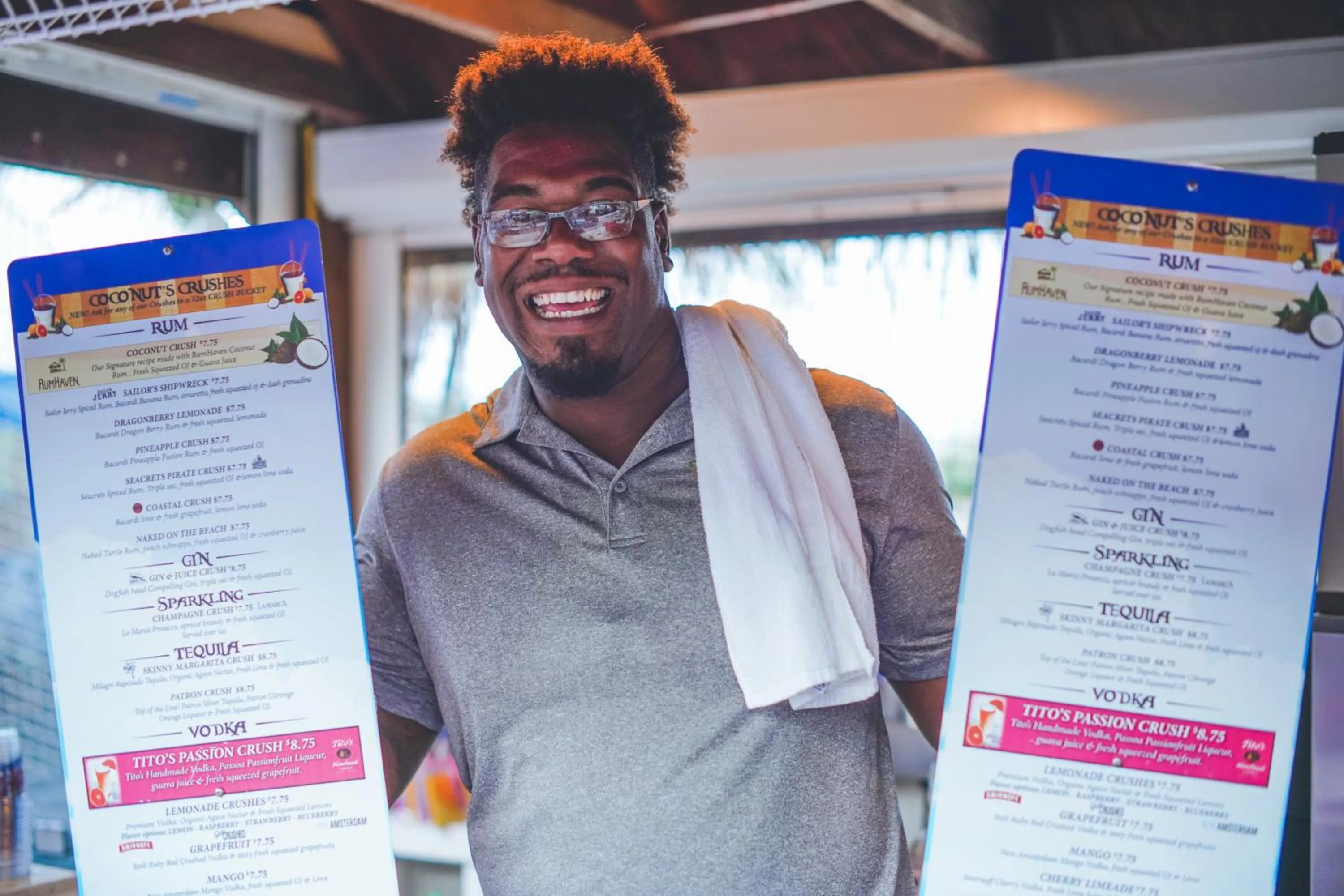 Alcoholic drinks in Castle in the Sand