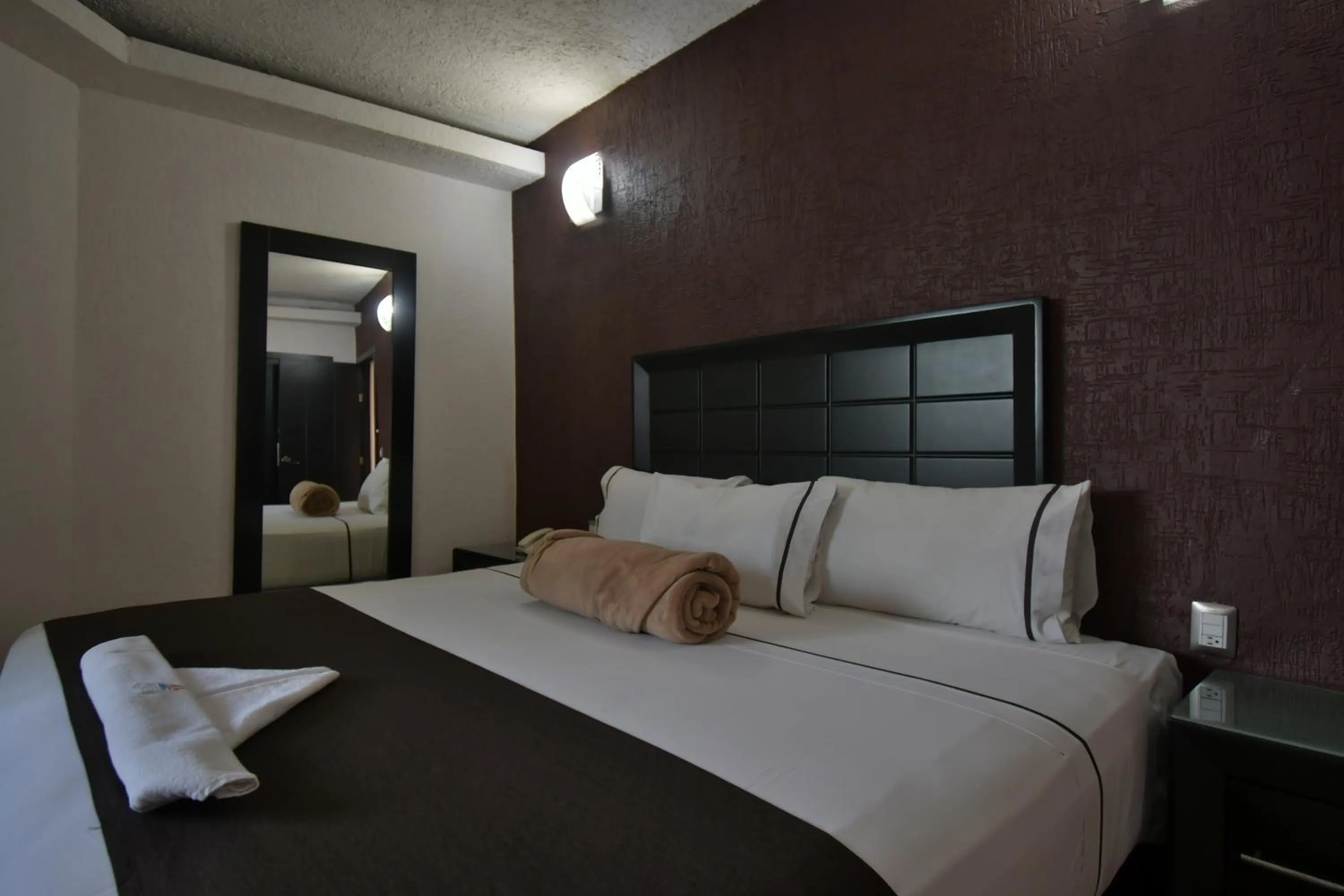 Bed in Hotel Portonovo Plaza Centro