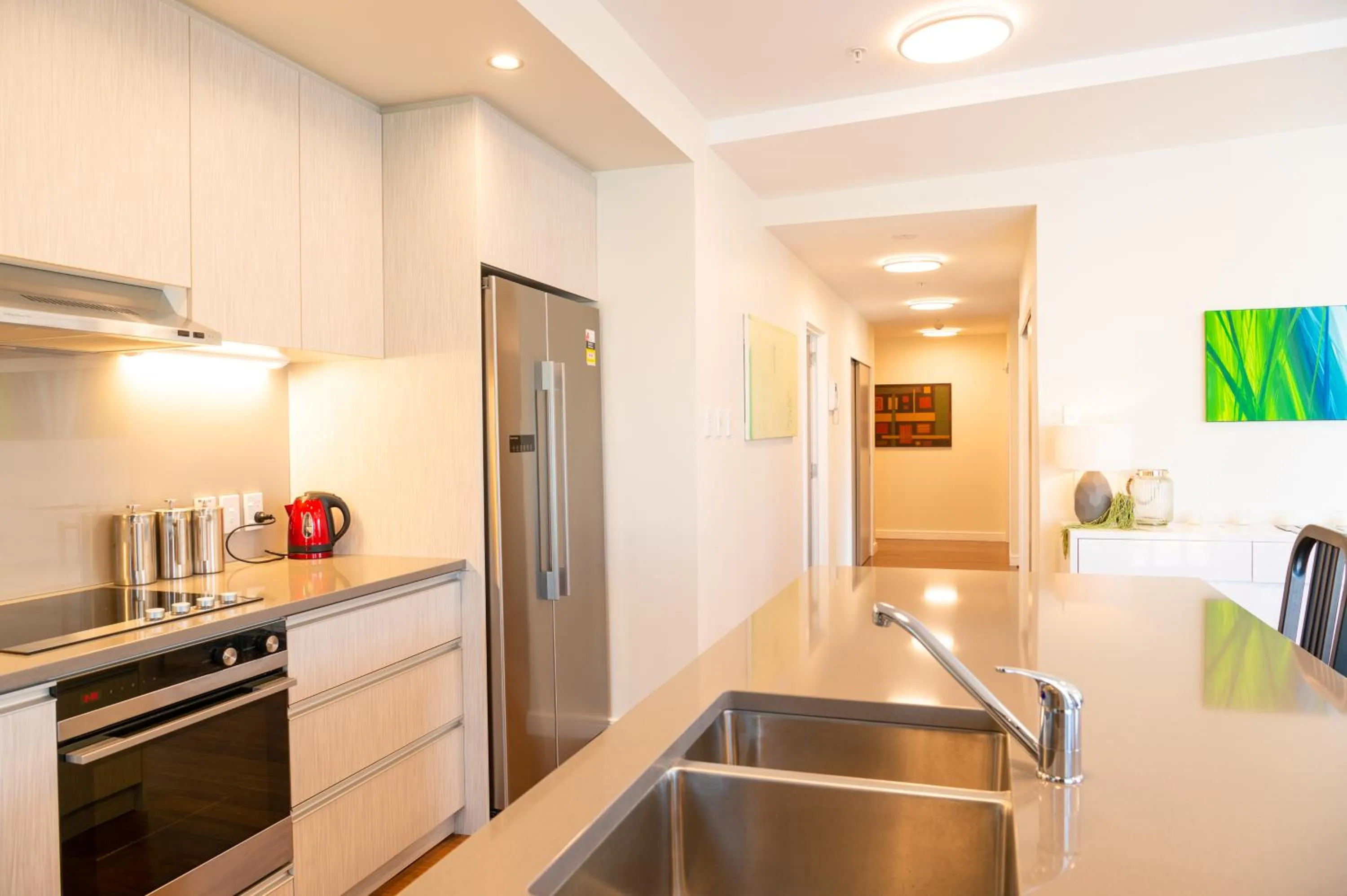 Kitchen or kitchenette in Boulcott Suites
