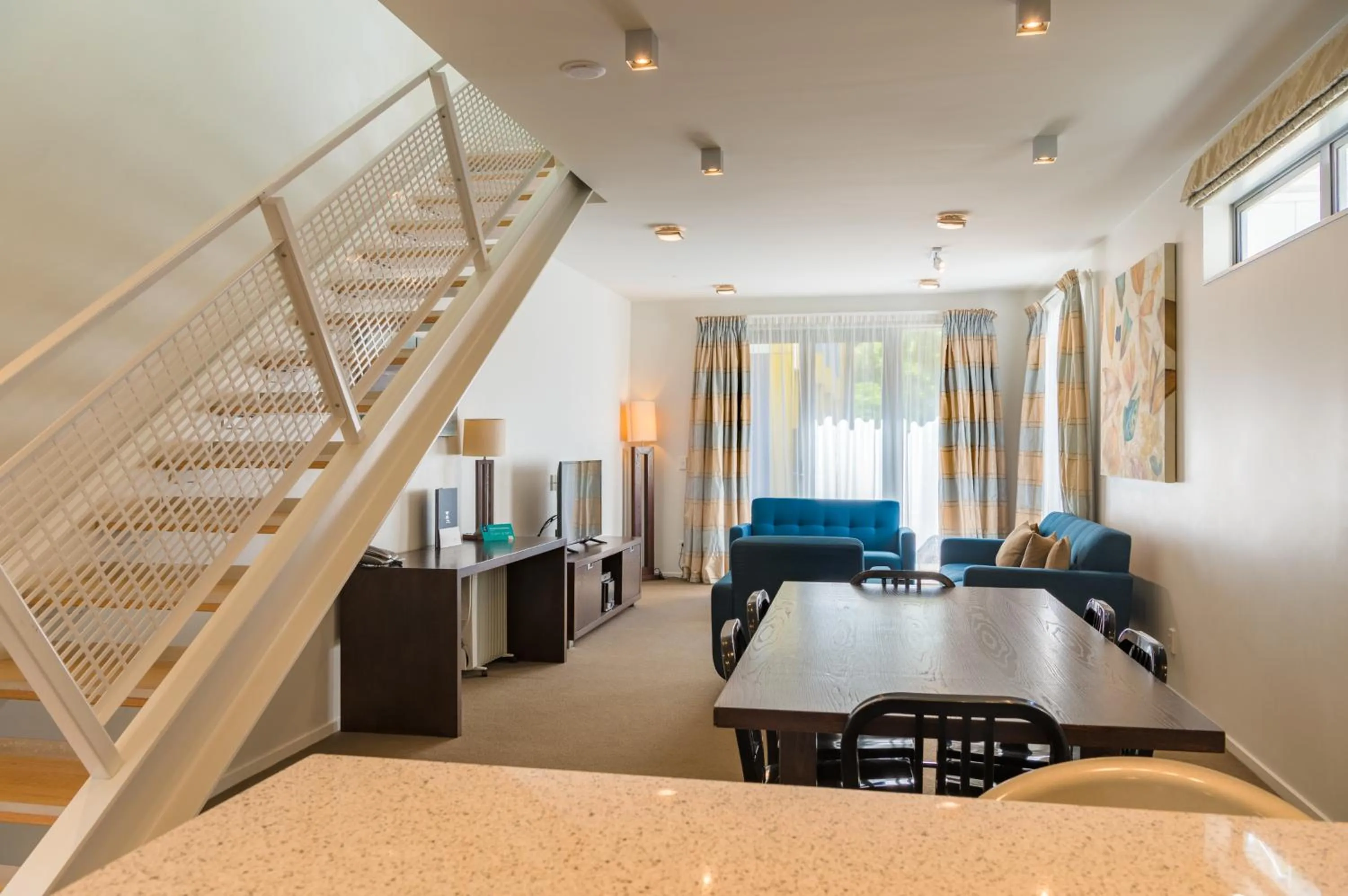 Living room in Boulcott Suites