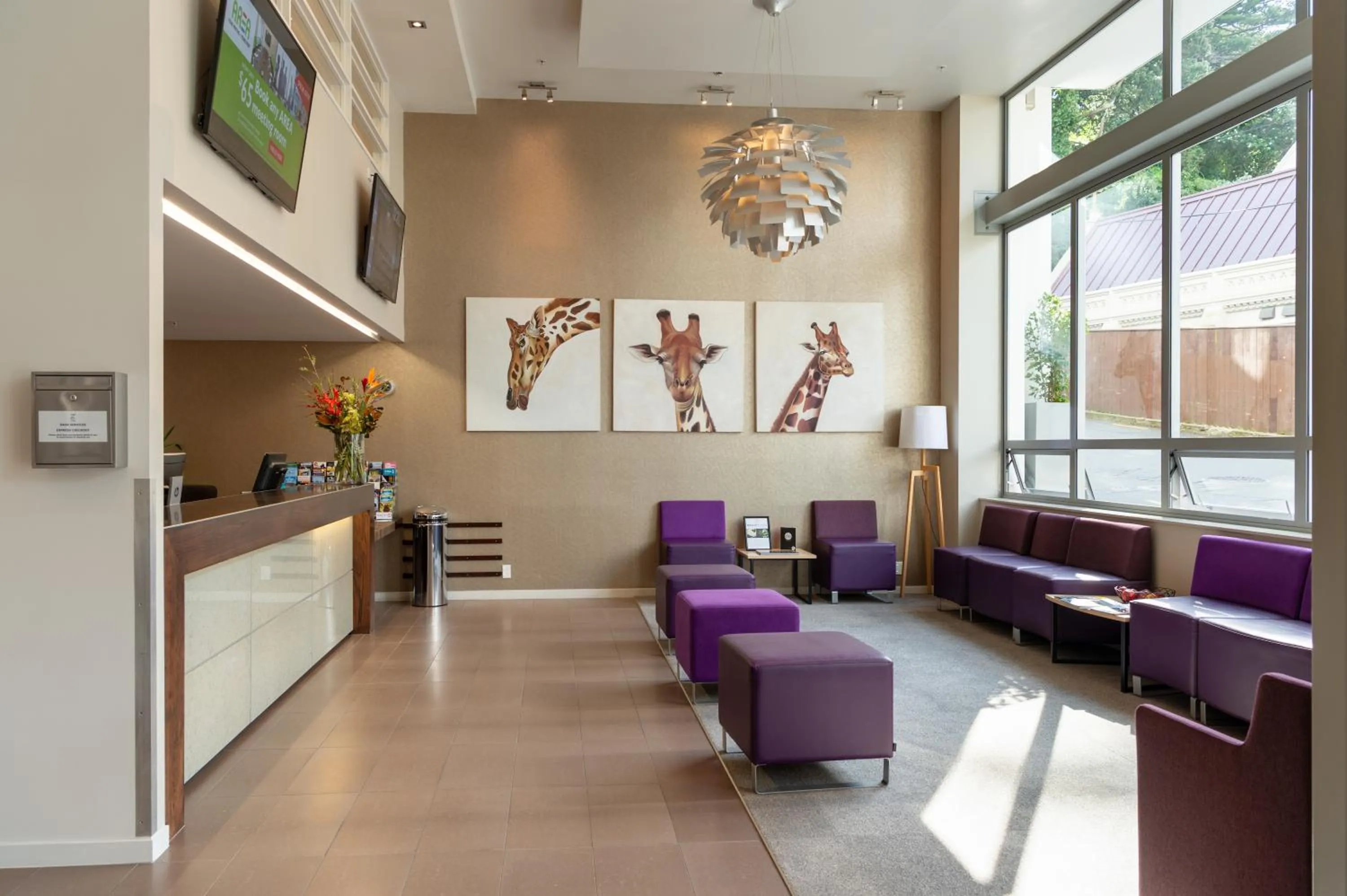 Lobby or reception in Boulcott Suites