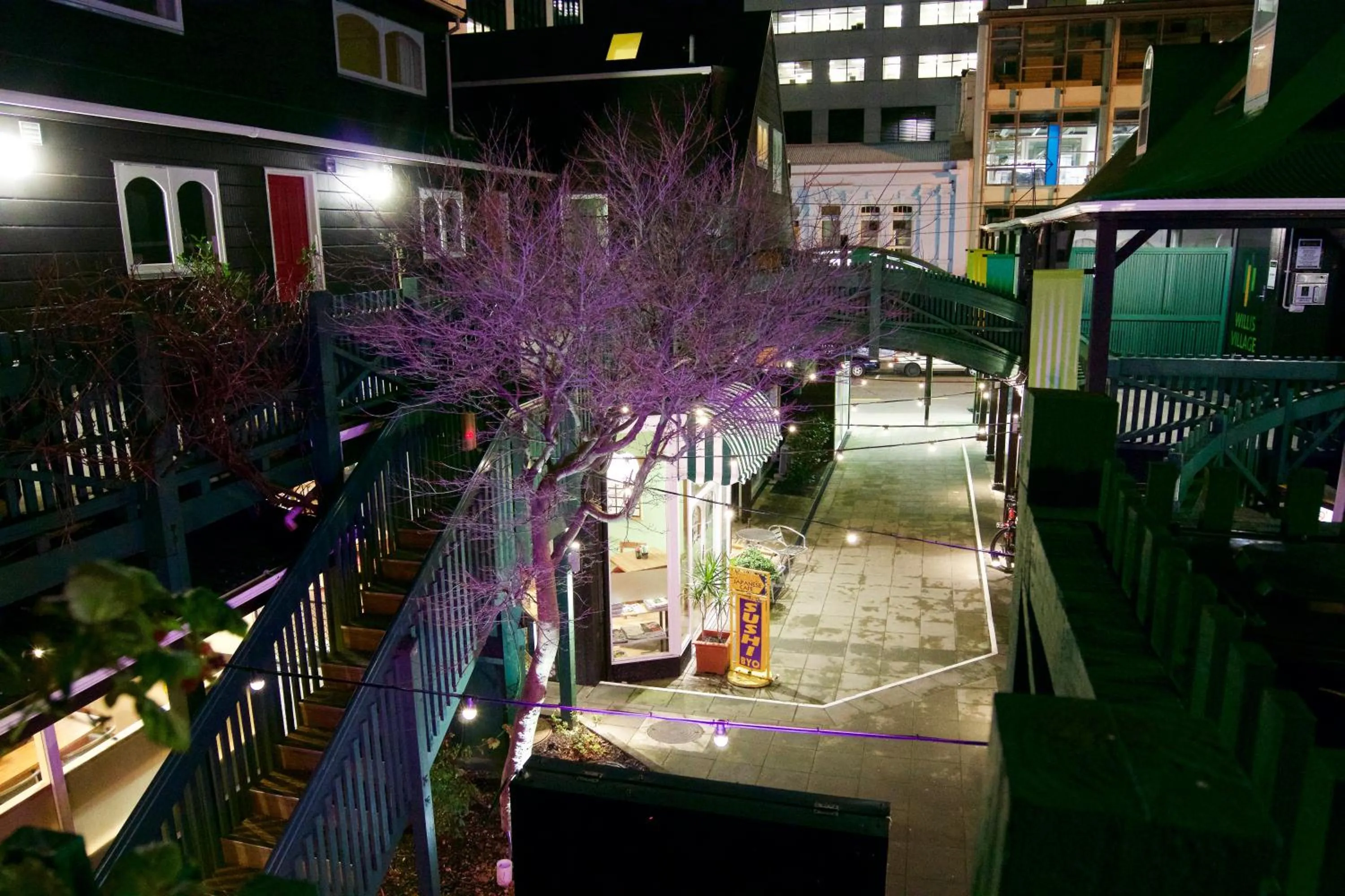 Night in Willis Village