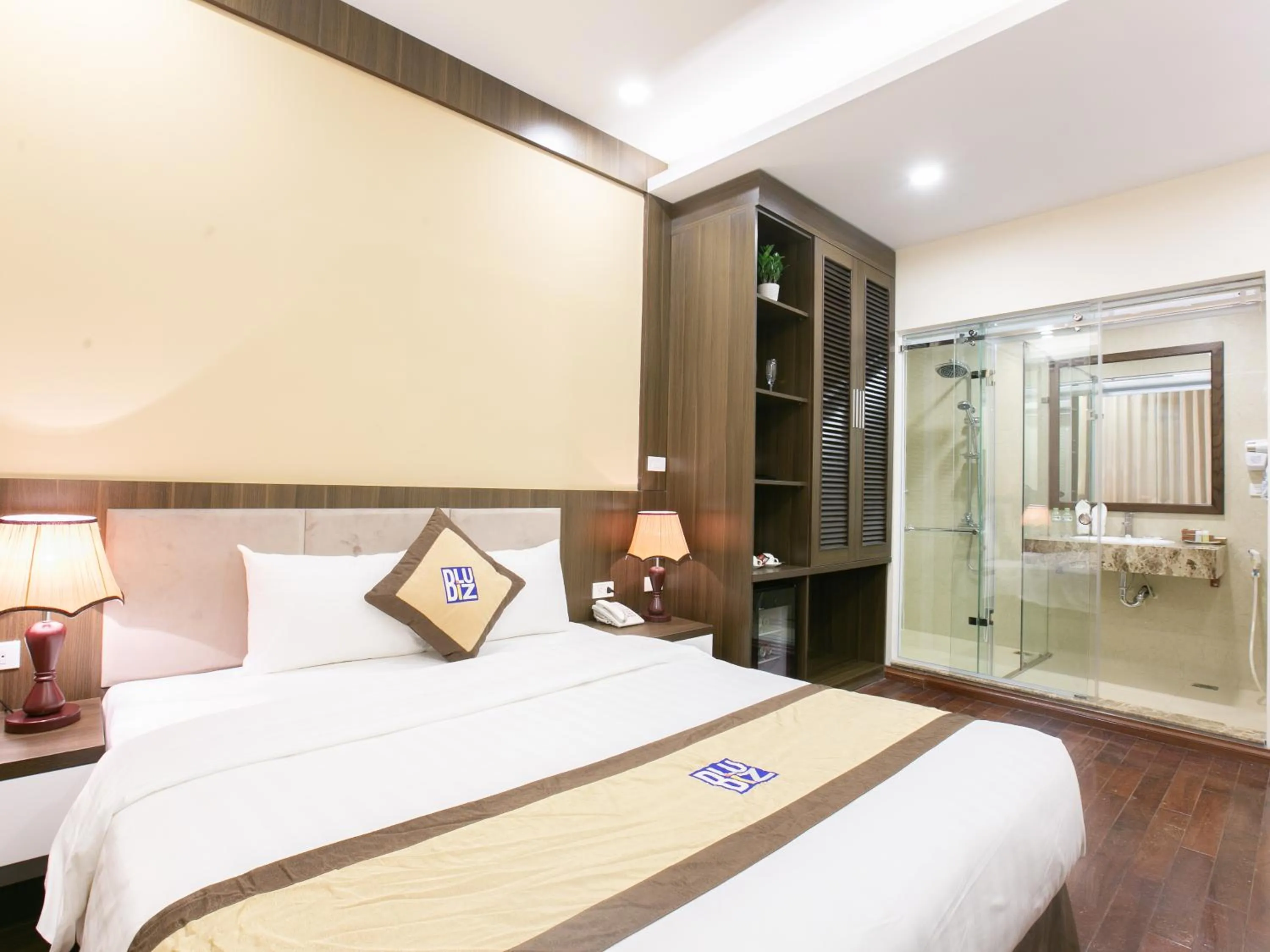 Bed in Blubiz Hotel My Dinh Song Da