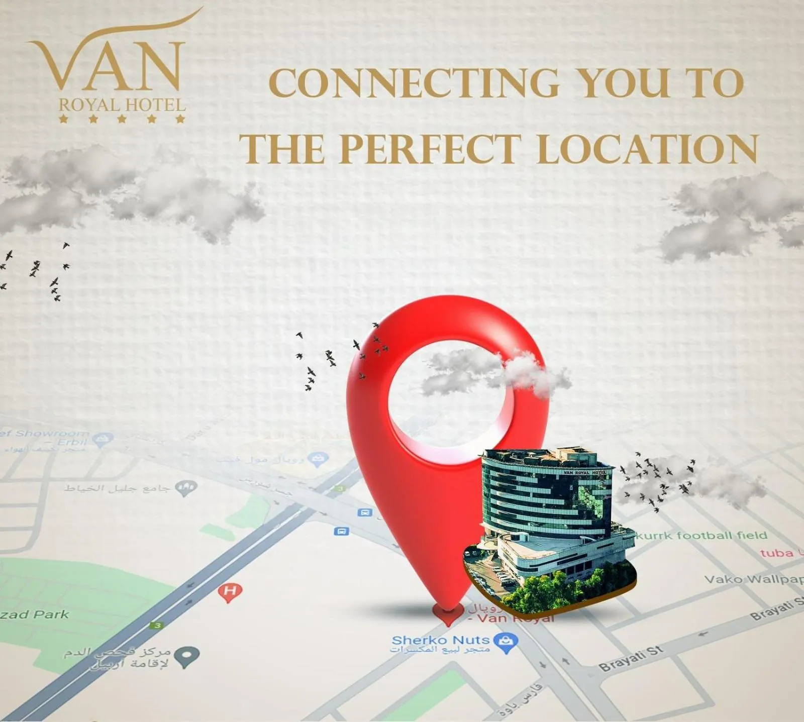 Location in Van Royal Hotel