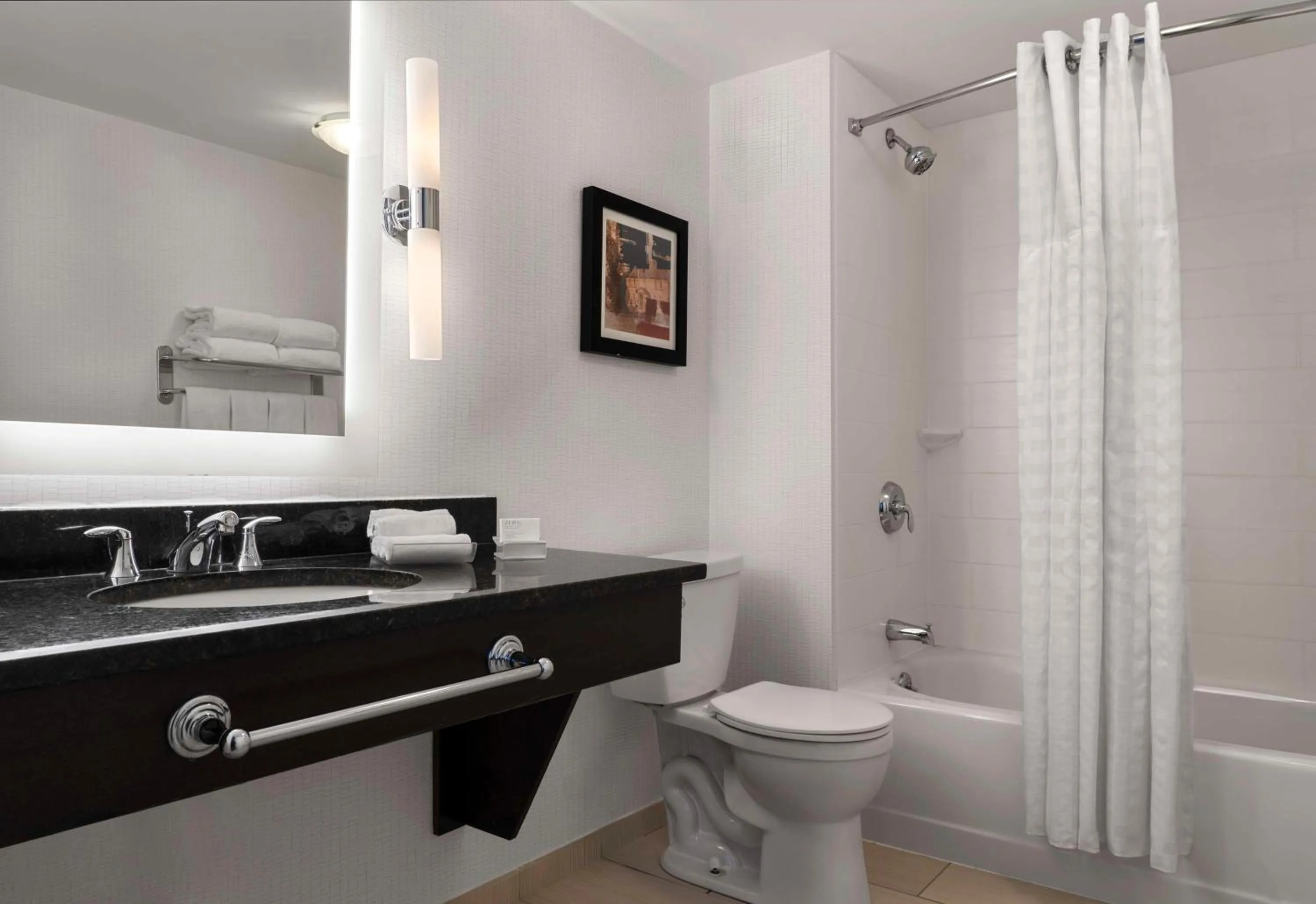 Bathroom in Homewood Suites by Hilton Boston Cambridge-Arlington, MA