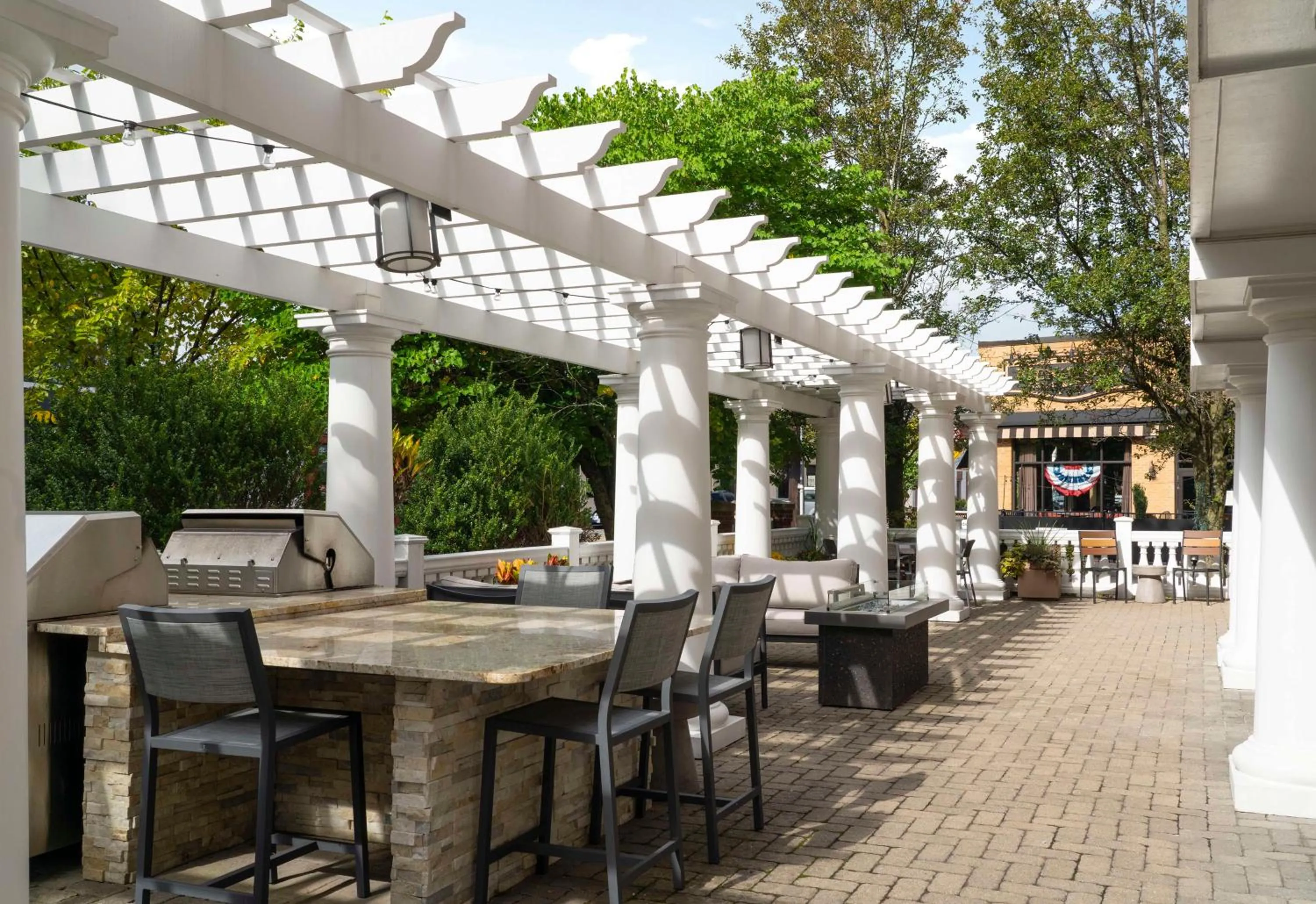 Patio in Homewood Suites by Hilton Boston Cambridge-Arlington, MA