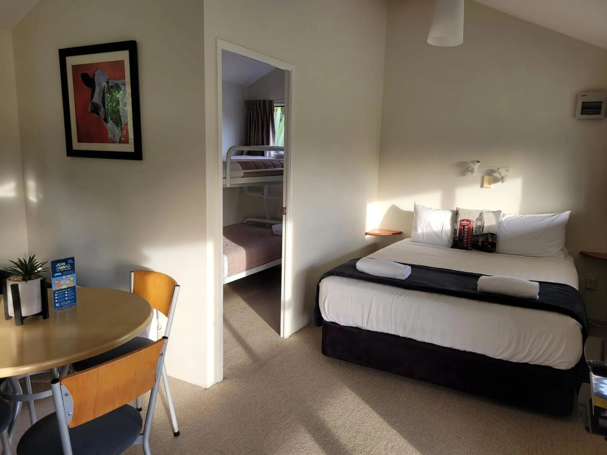 Photo of the whole room, Bed in Waitomo TOP 10 Holiday Park