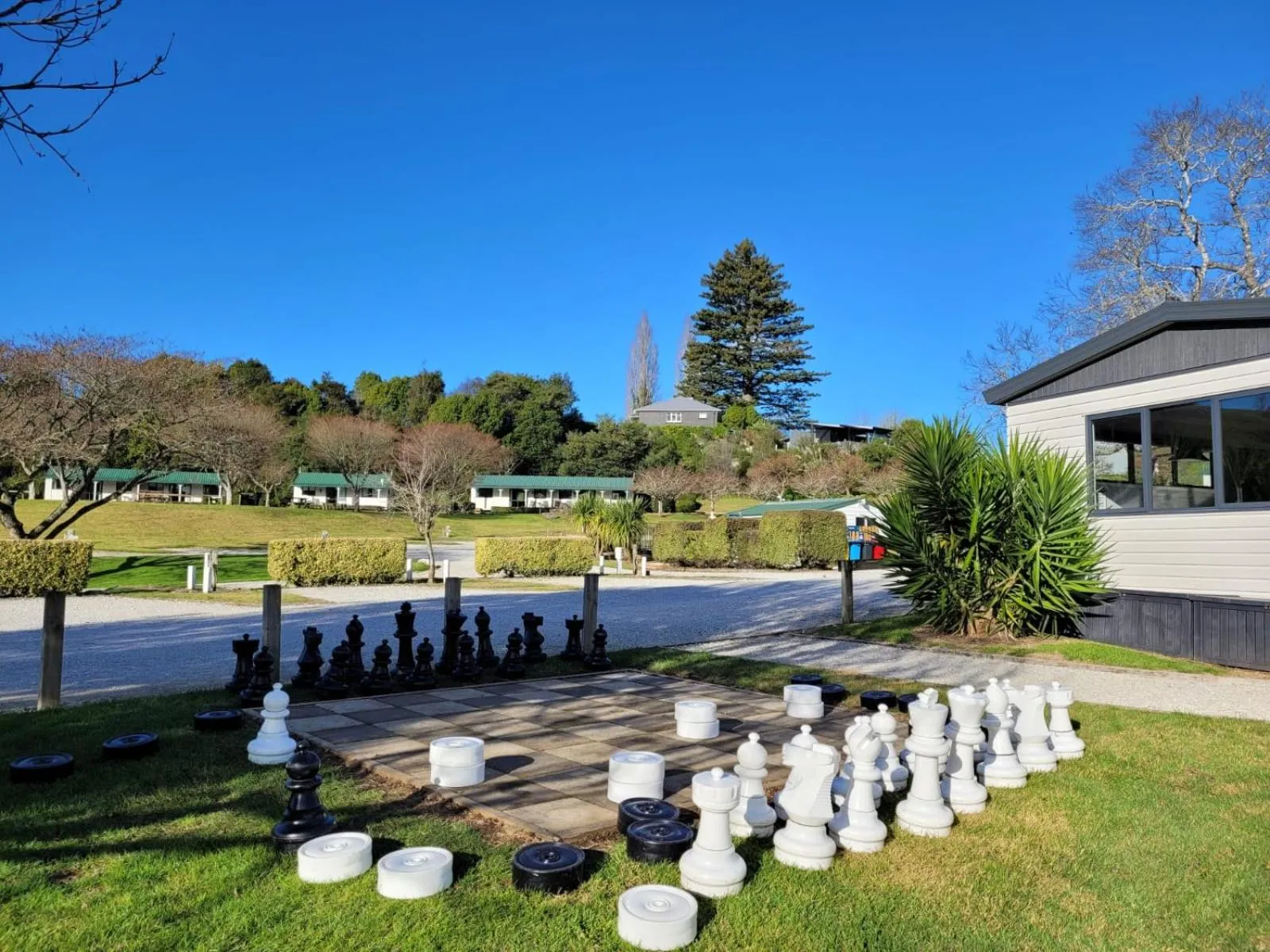 Children play ground in Waitomo TOP 10 Holiday Park
