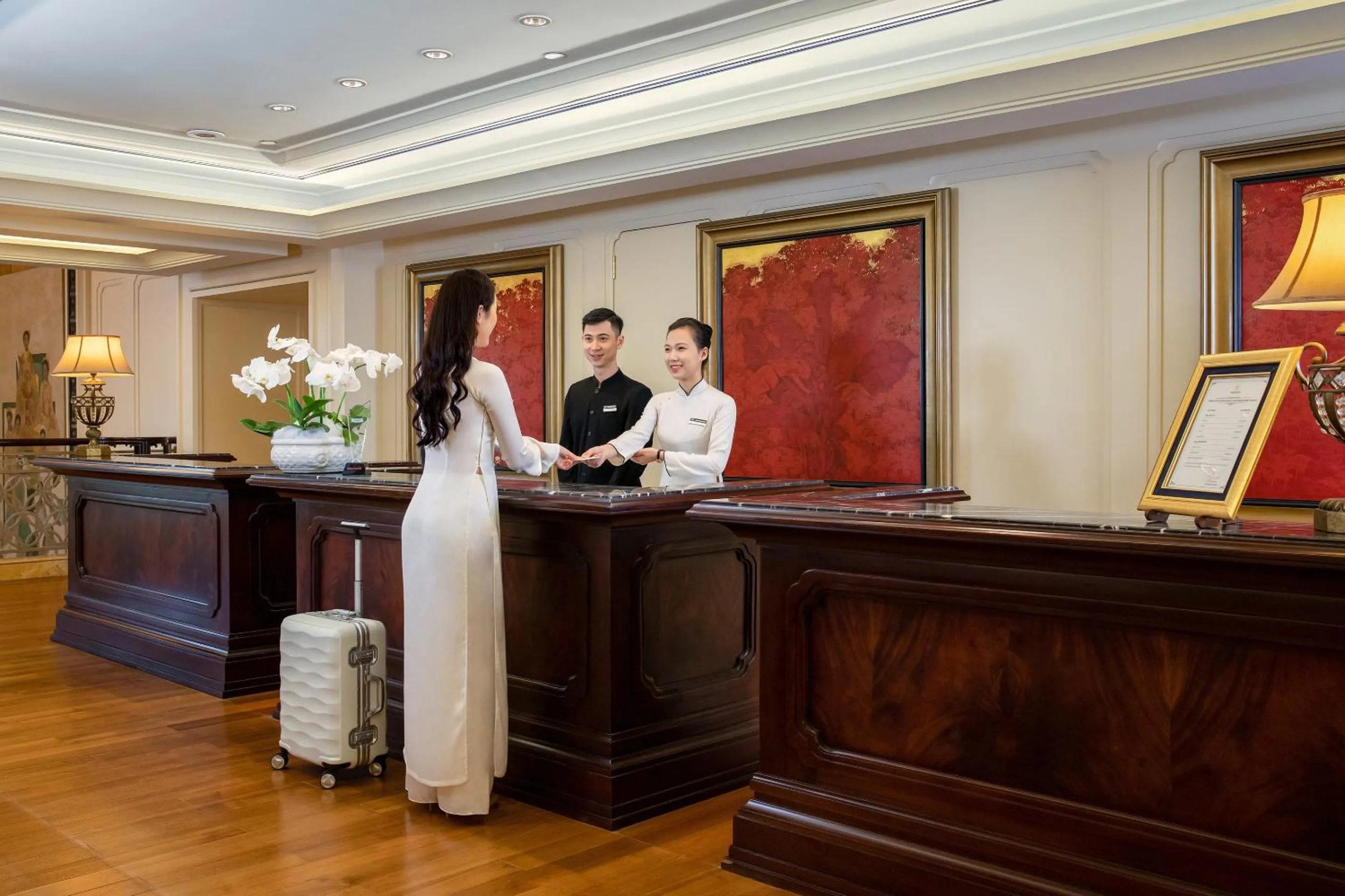 Lobby or reception in Indochine Palace