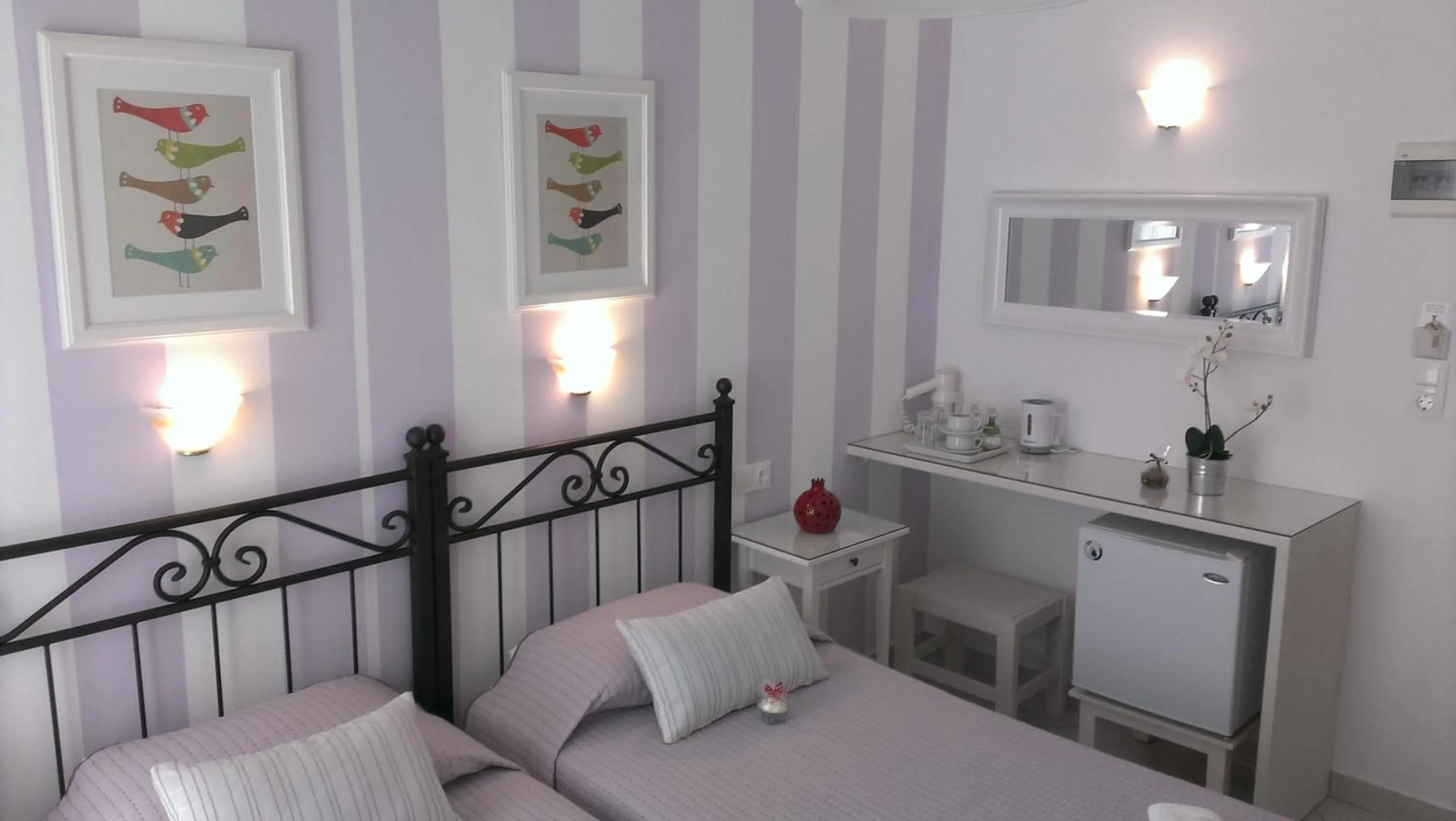 Bedroom, Bed in Hotel Cyclades