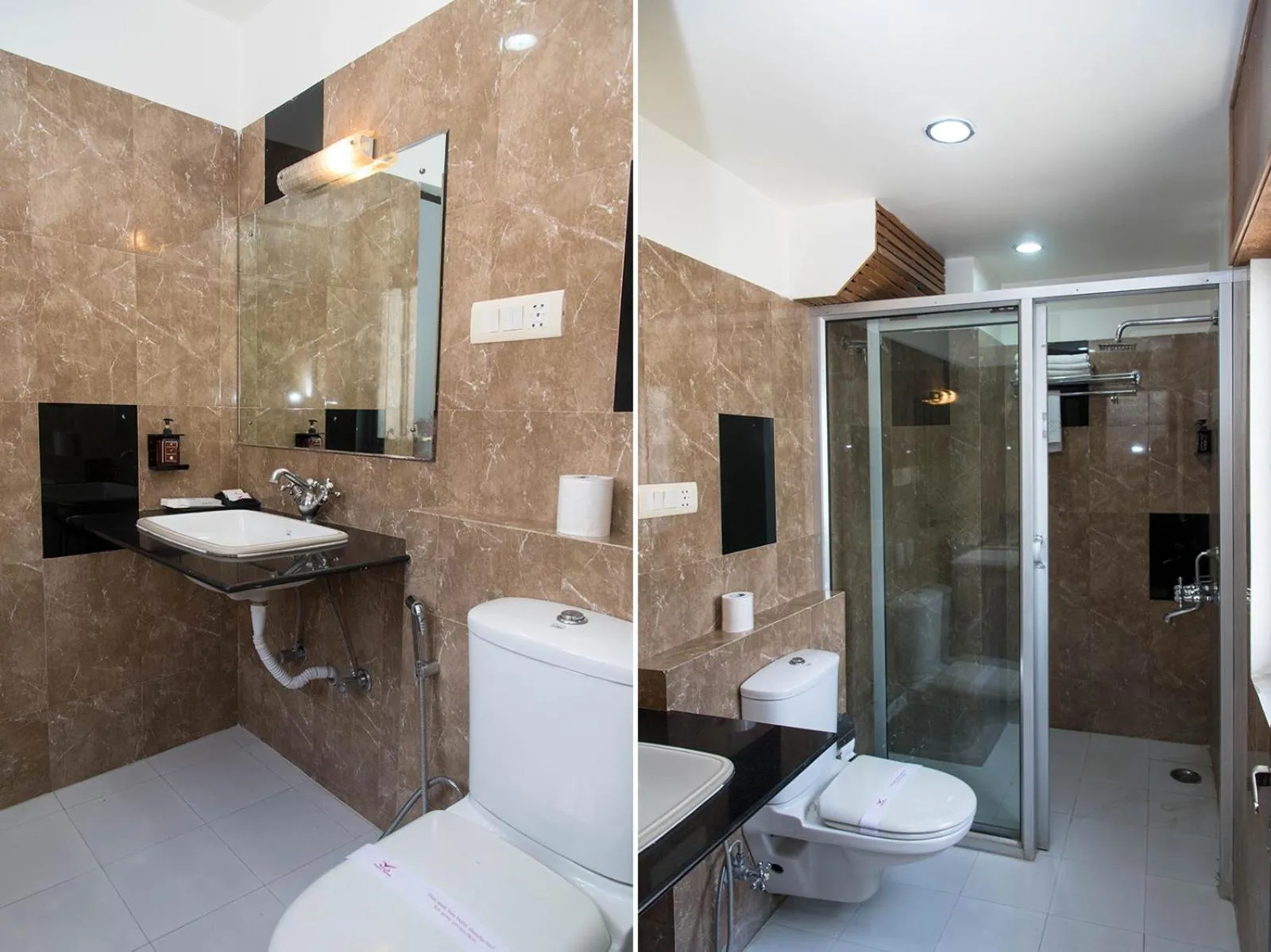 Bathroom in Raghu Mahal Hotel