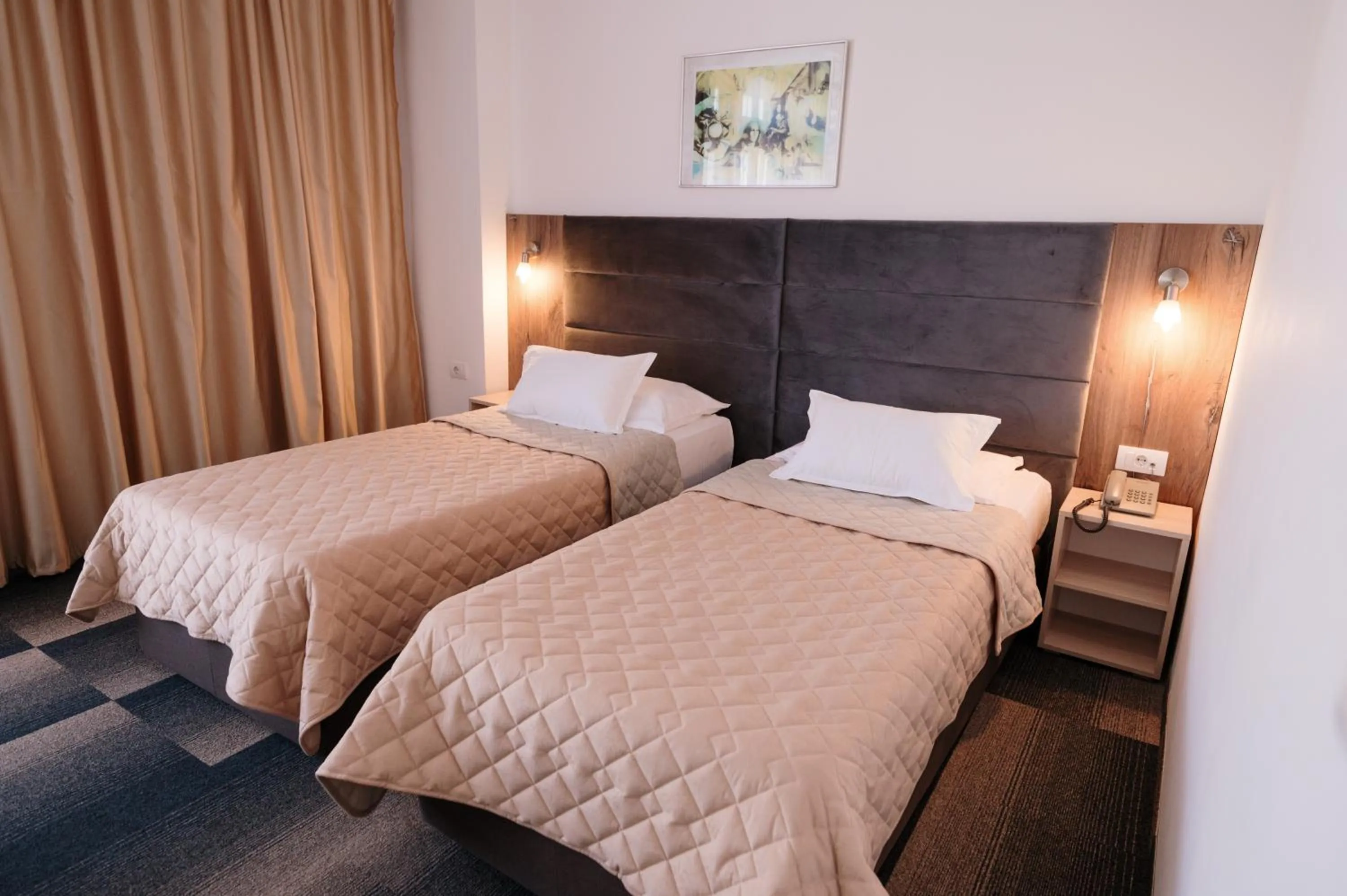 Bed in Hotel Slavija