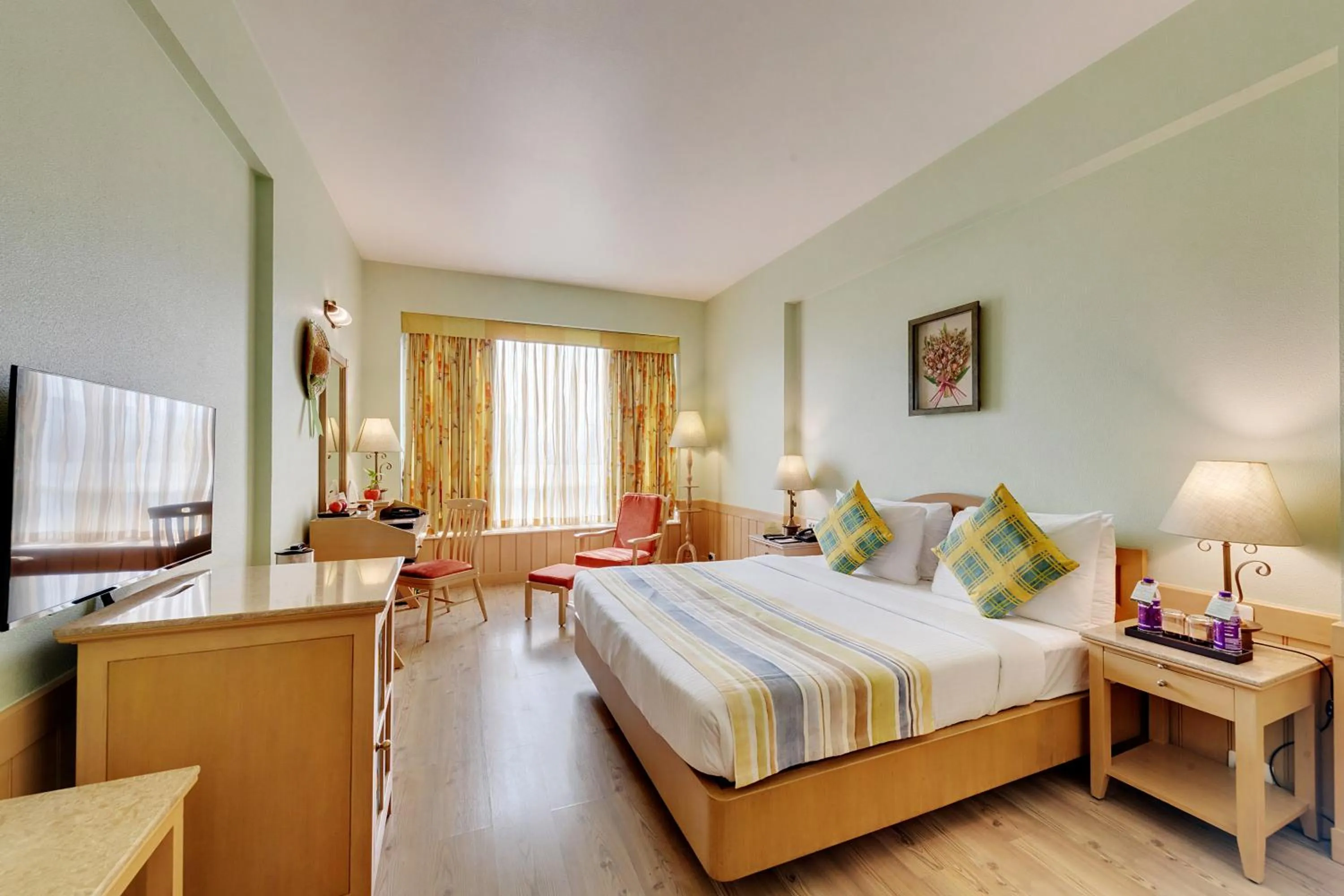 Bedroom, Bed in E-Square The Fern Pune, Series by Marriott