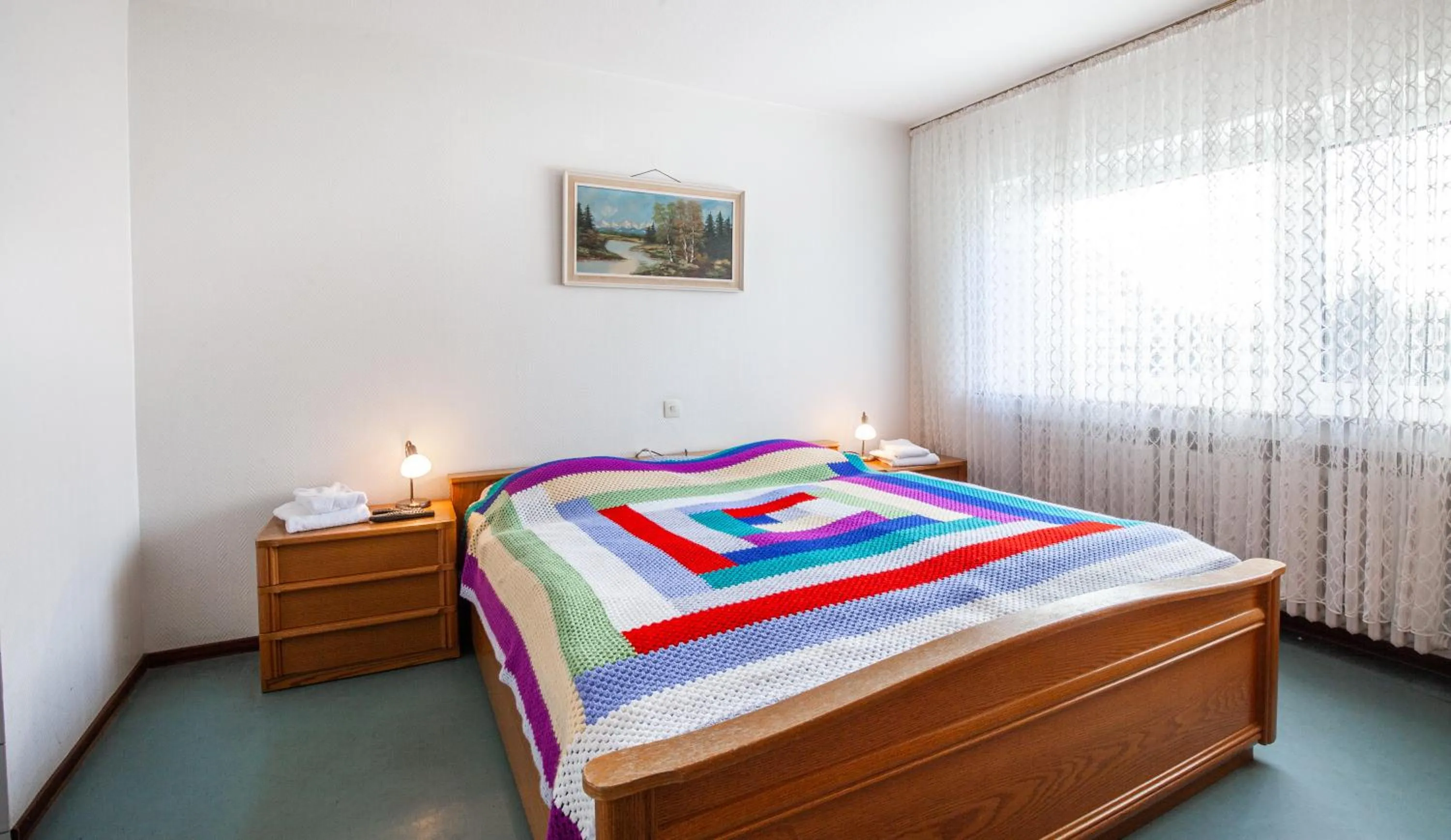 Bed in Hotel Schwung