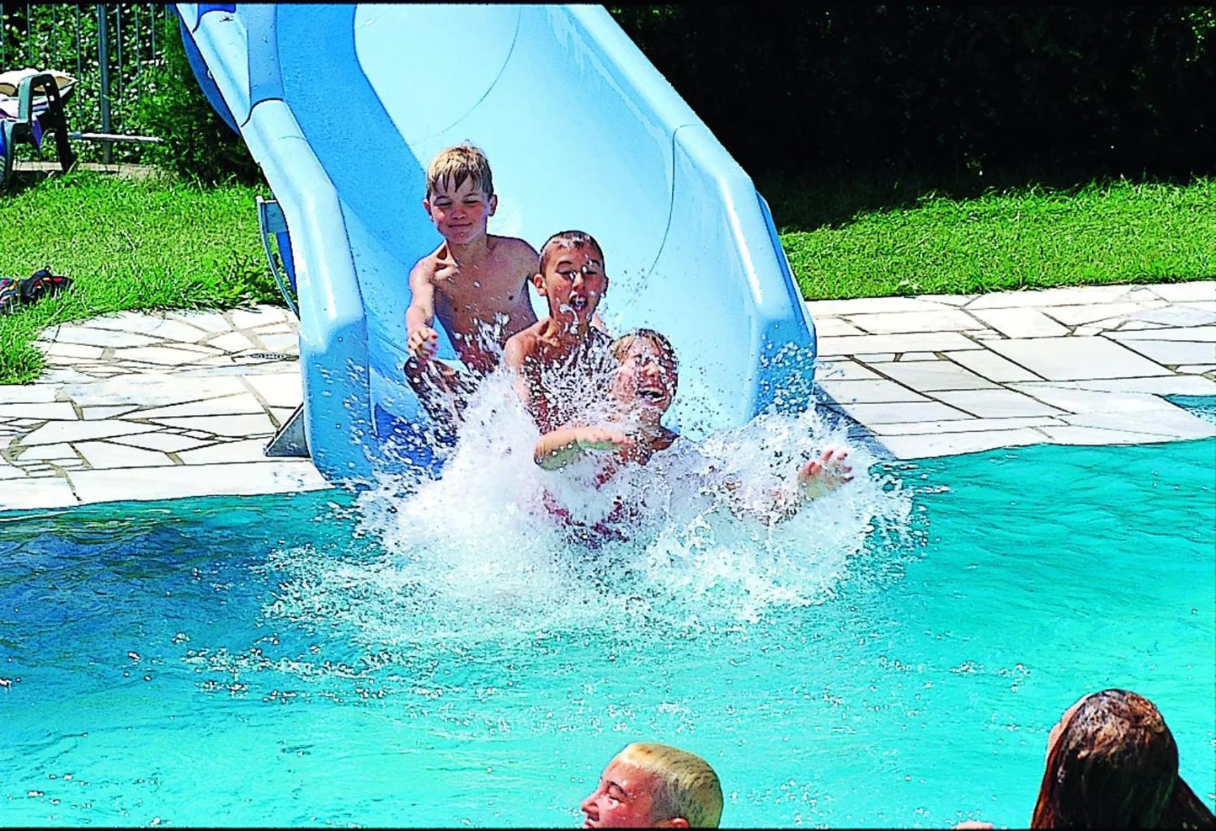 Pool view in Hotel Vermoi