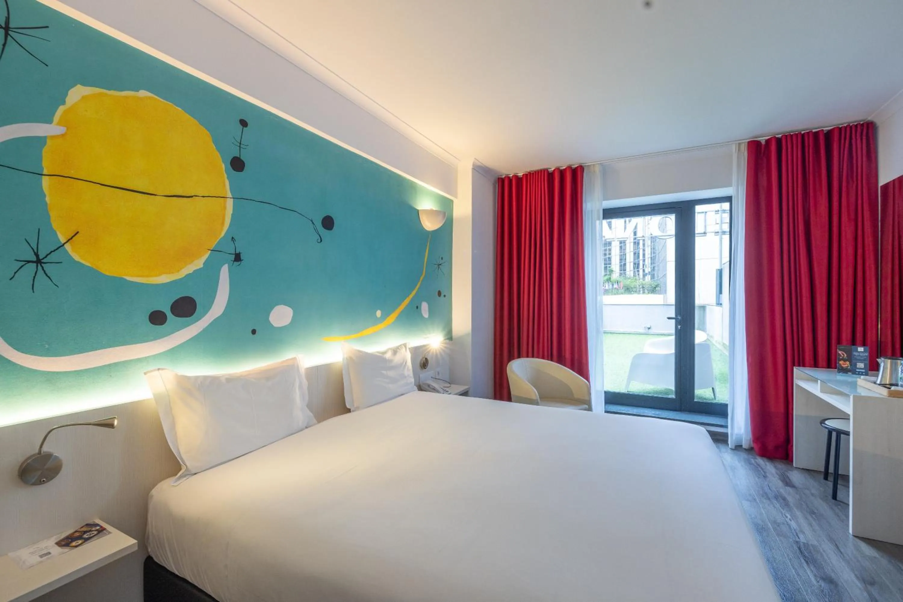 Bed in Hotel 3K Barcelona