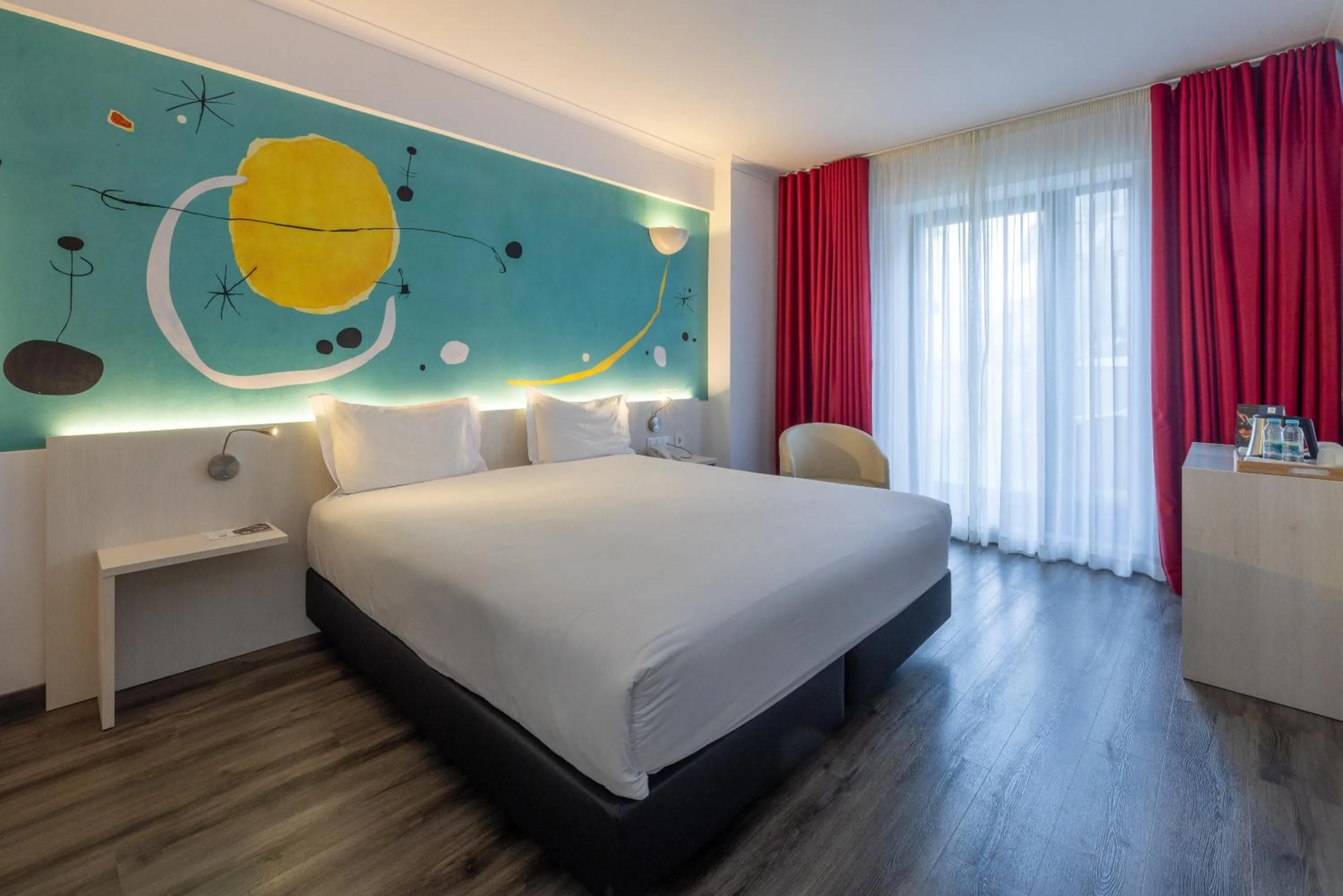 Bed in Hotel 3K Barcelona