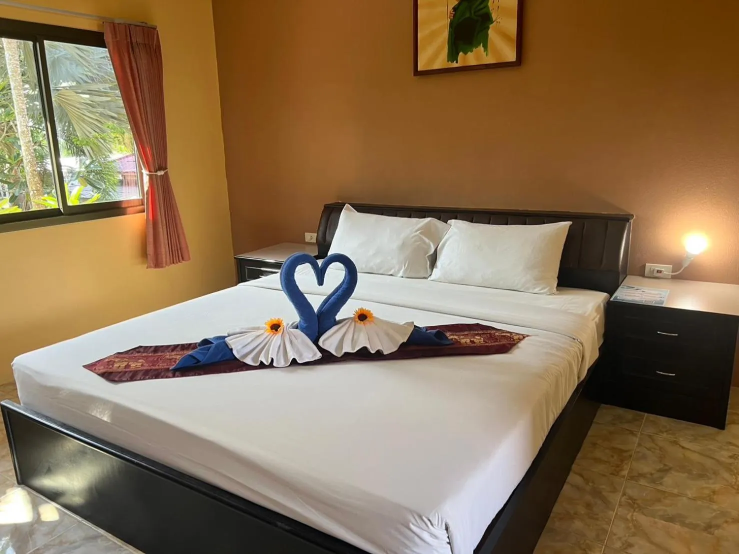 Bed in Diamond Beach Resort