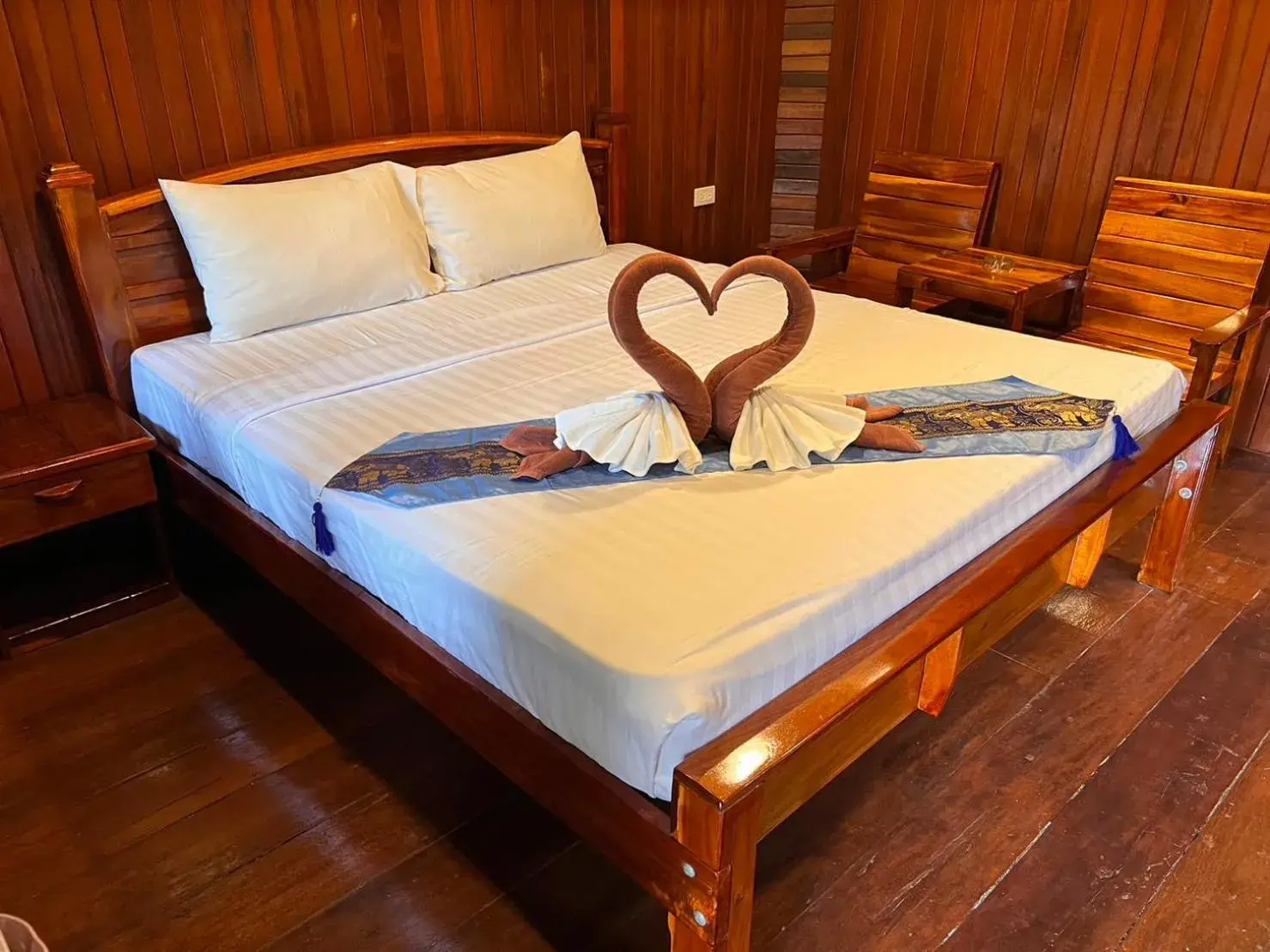 Wooden Cottage Garden View Double Bed in Diamond Beach Resort Wooden Cottage Garden View Double Bed in Diamond Beach Resort