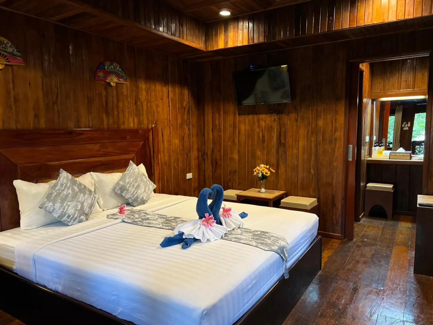 Bed in Diamond Beach Resort