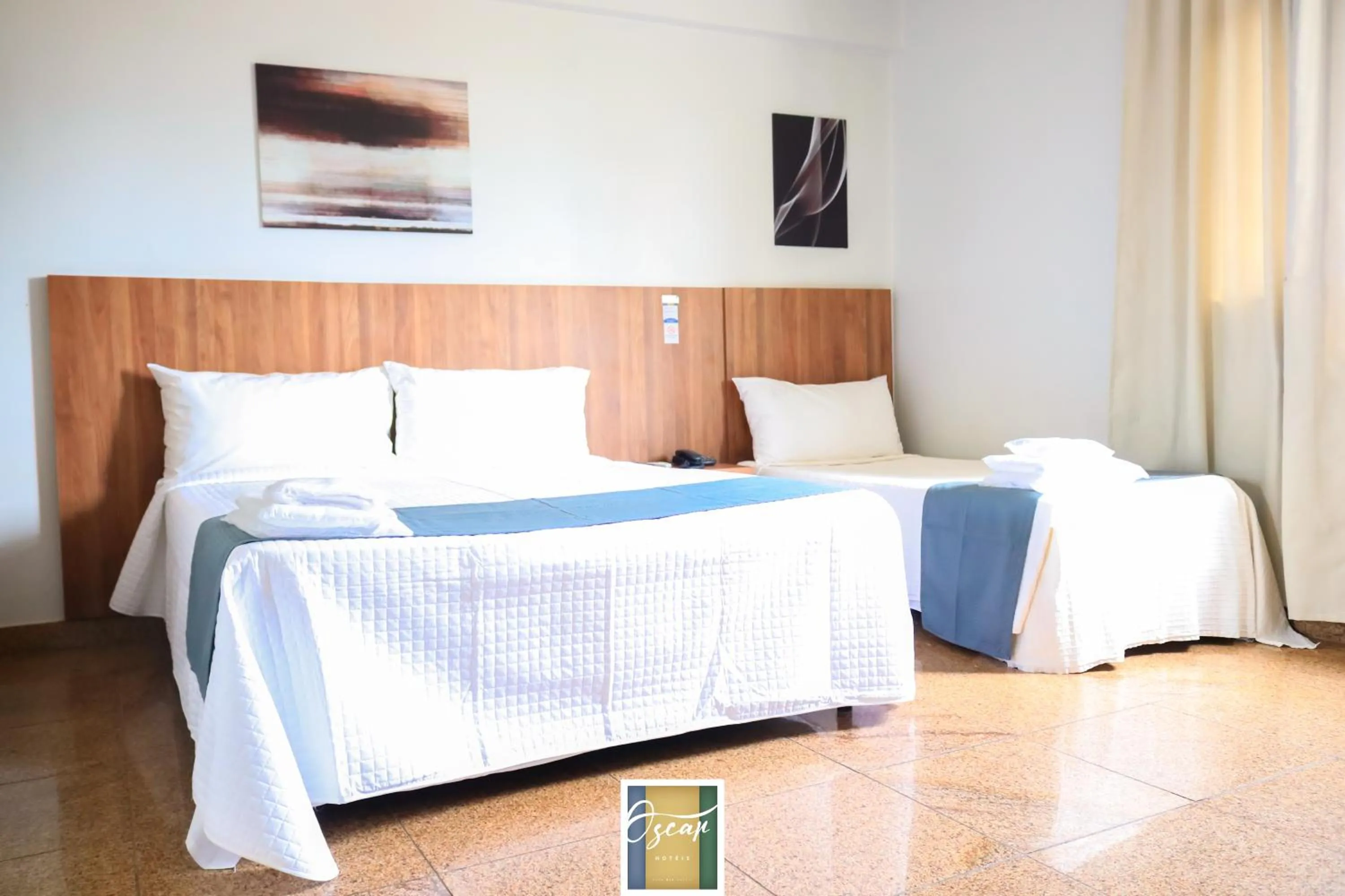 Bed in Hotel Oscar Blue Montes Claros