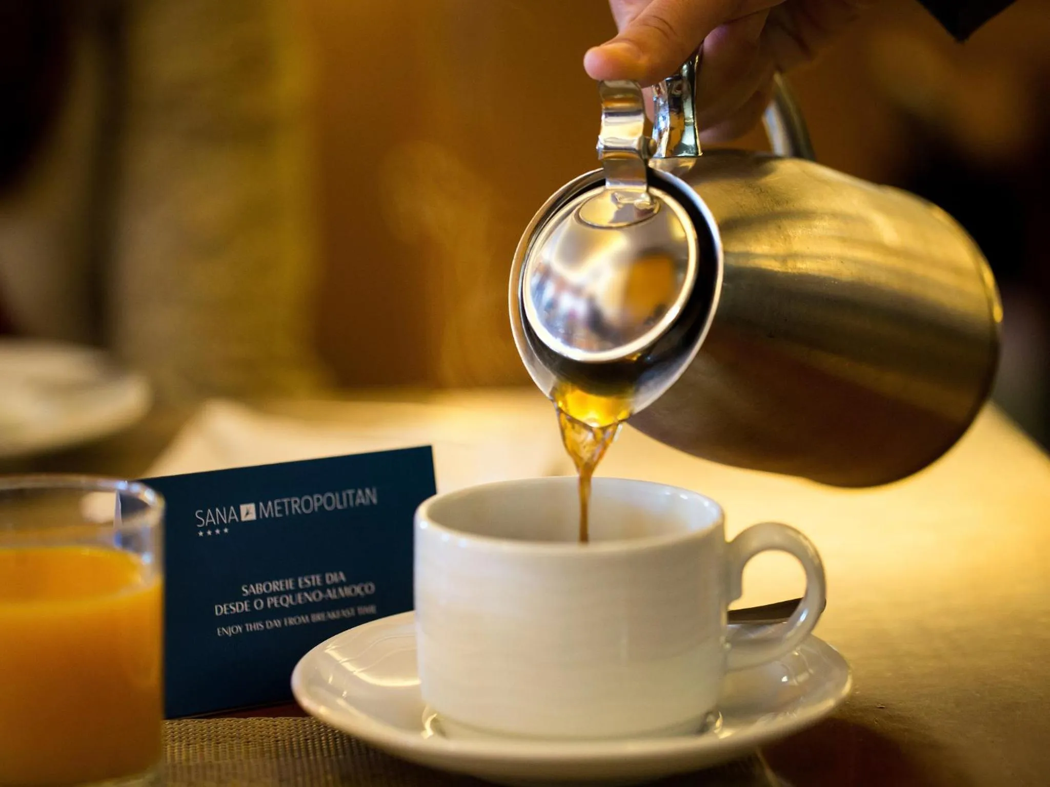 Buffet breakfast in SANA Metropolitan Hotel