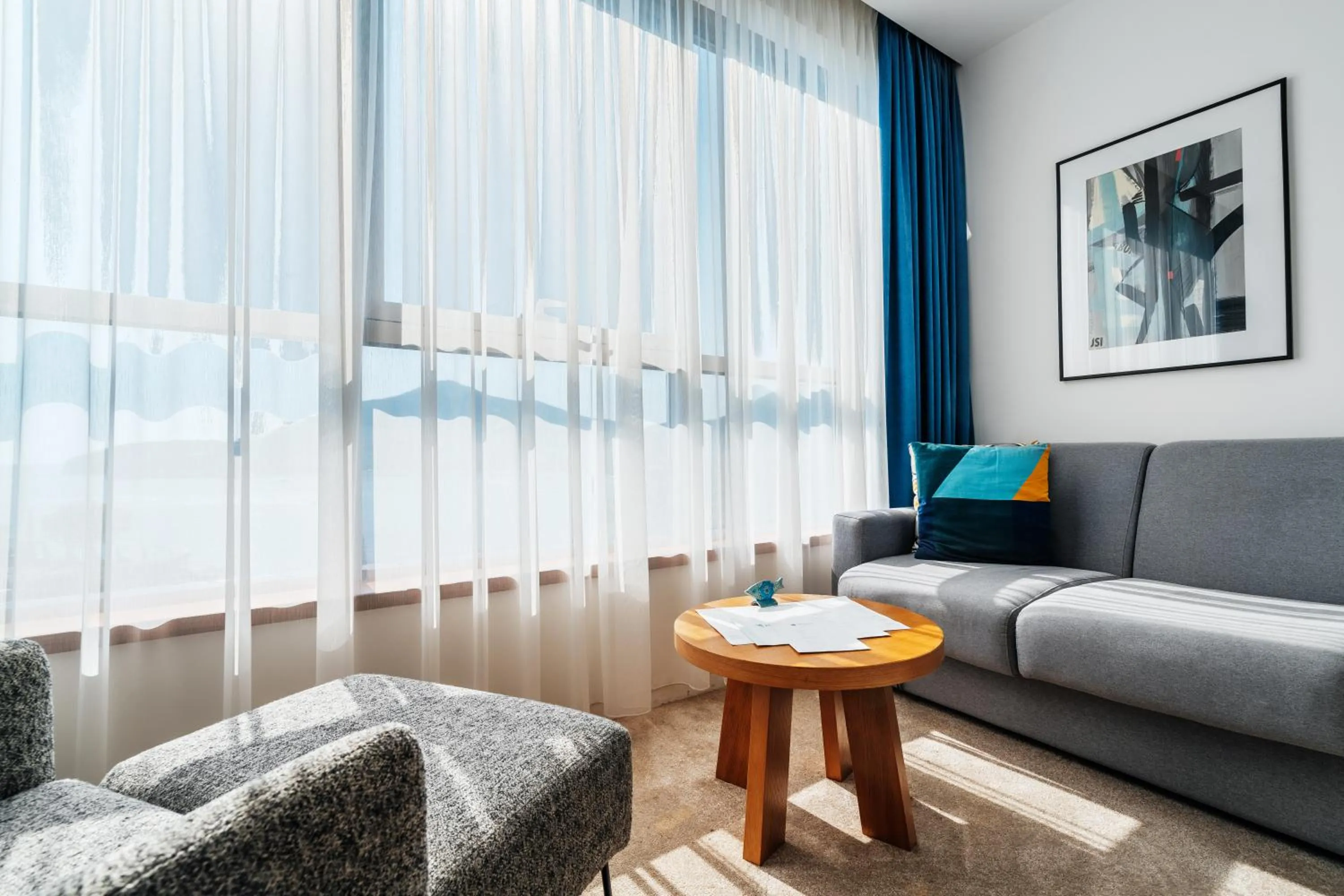 Seating area in Hotel Harmonia by Dukley