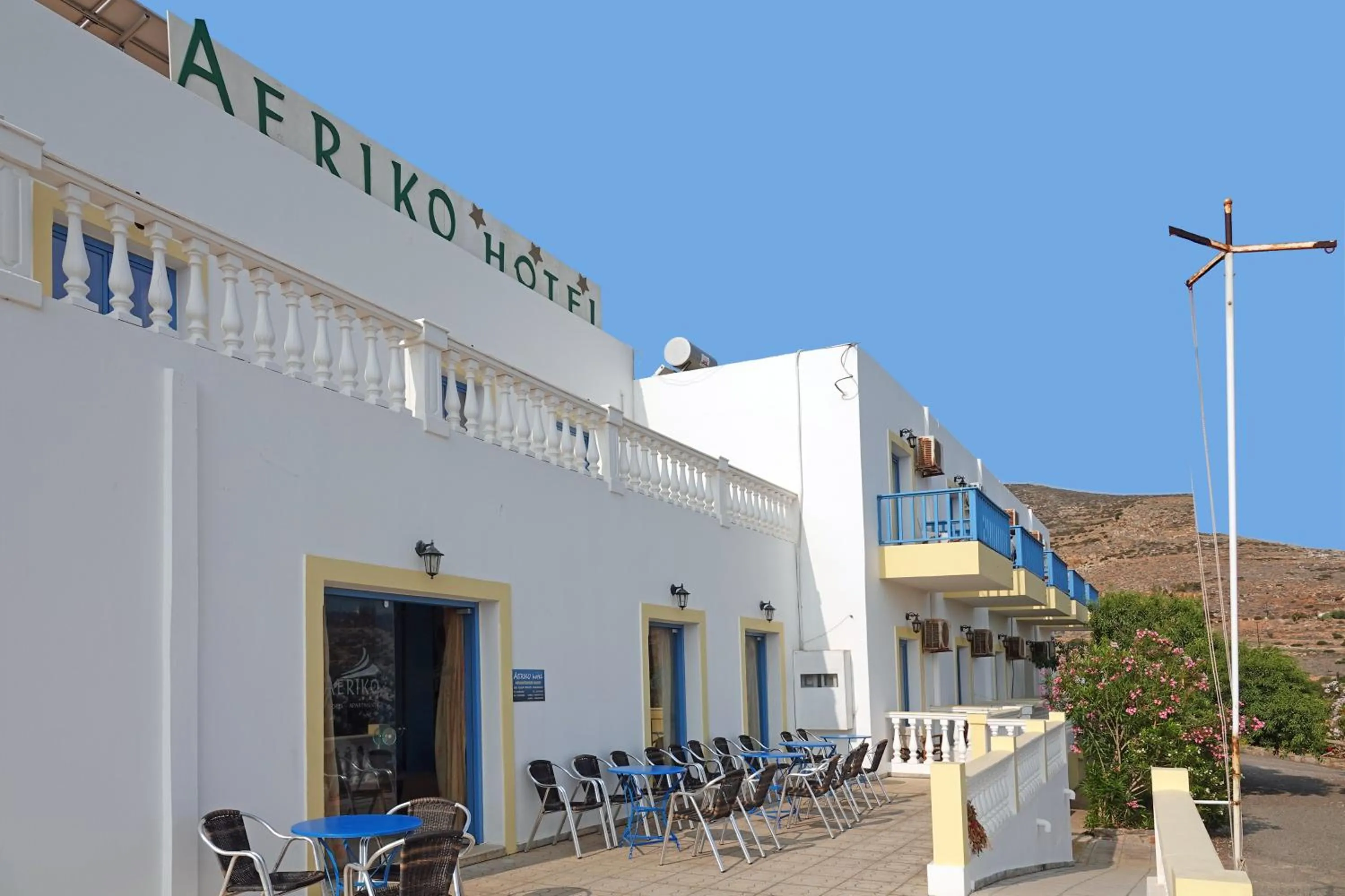 Property building in Aeriko Hotel Apartments