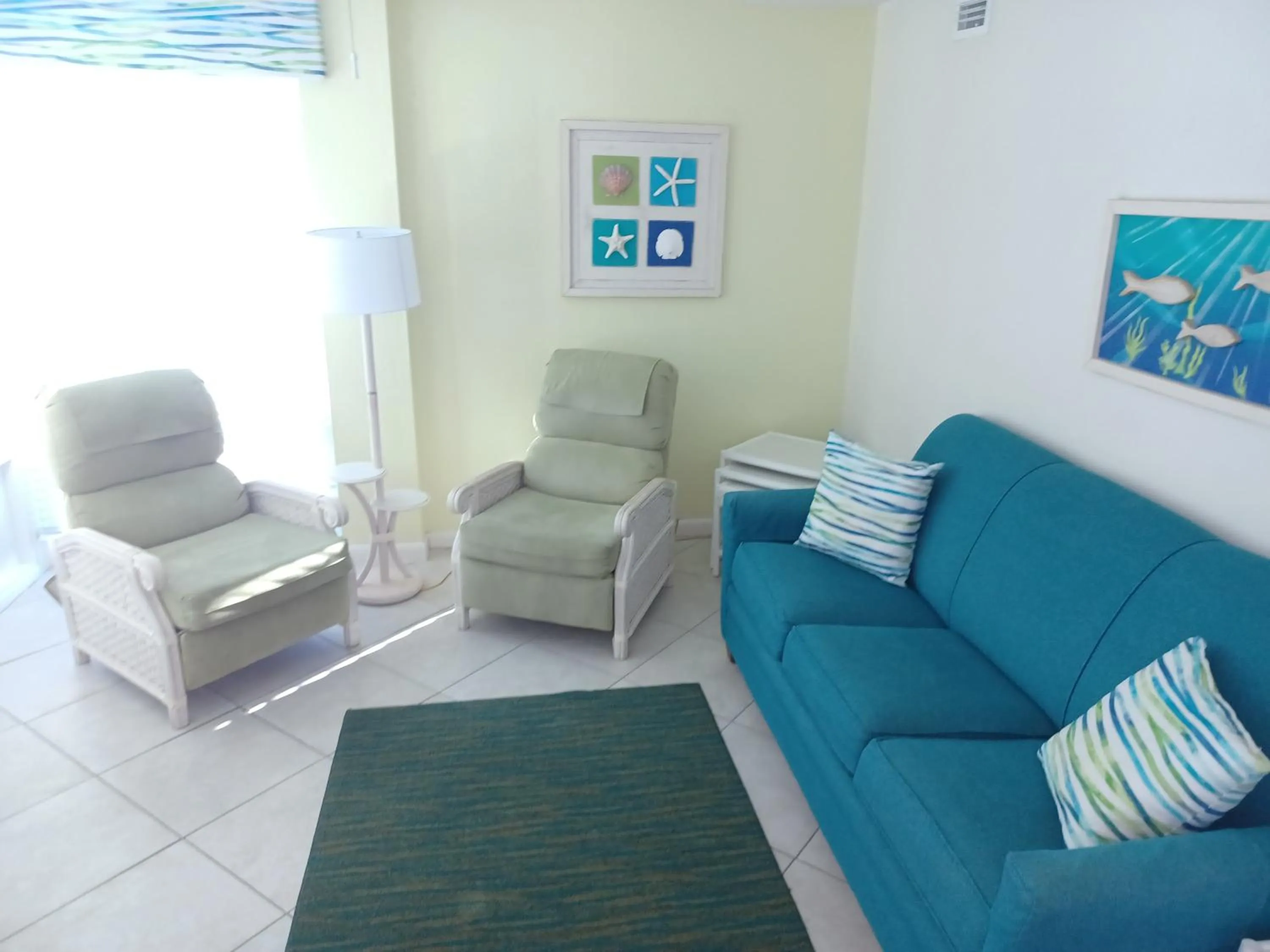 Living room in Islander Beach Resort - New Smyrna Beach