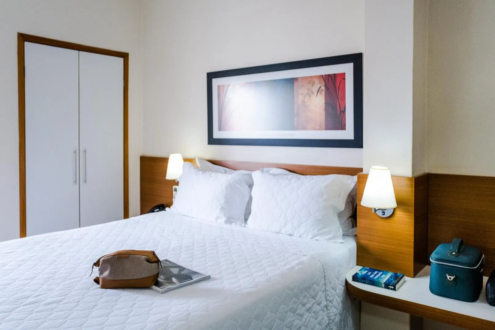 Bed in Vitoria Regia Hotel Bauru