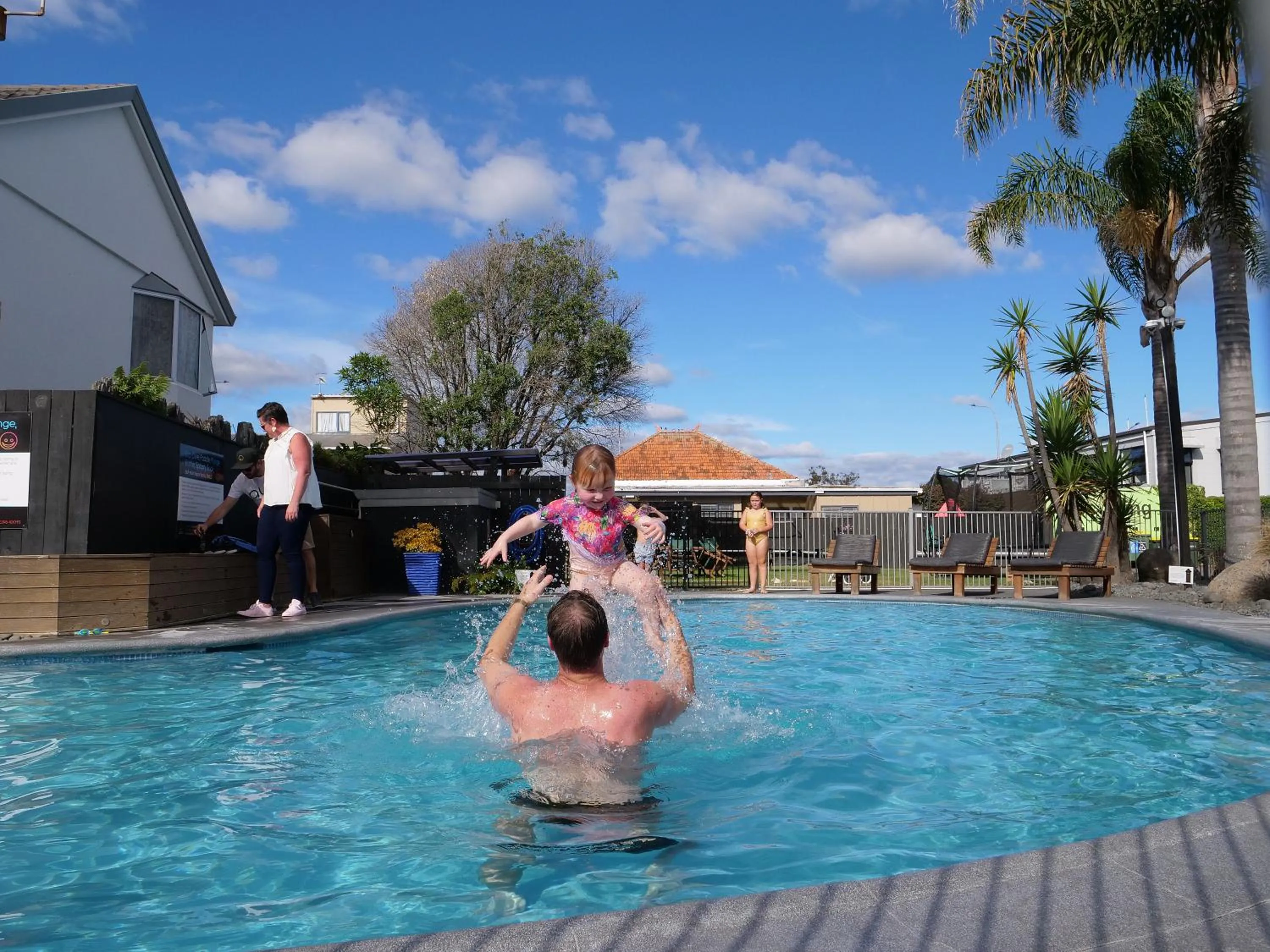 Swimming pool in Aura Accommodation