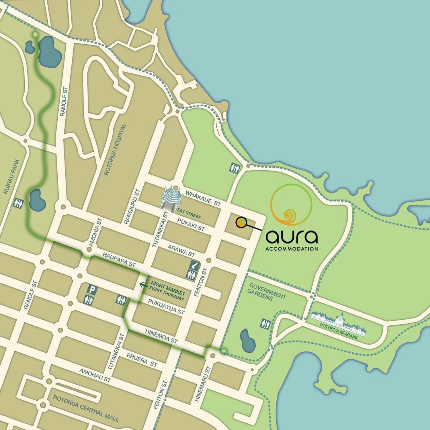 Neighbourhood in Aura Accommodation