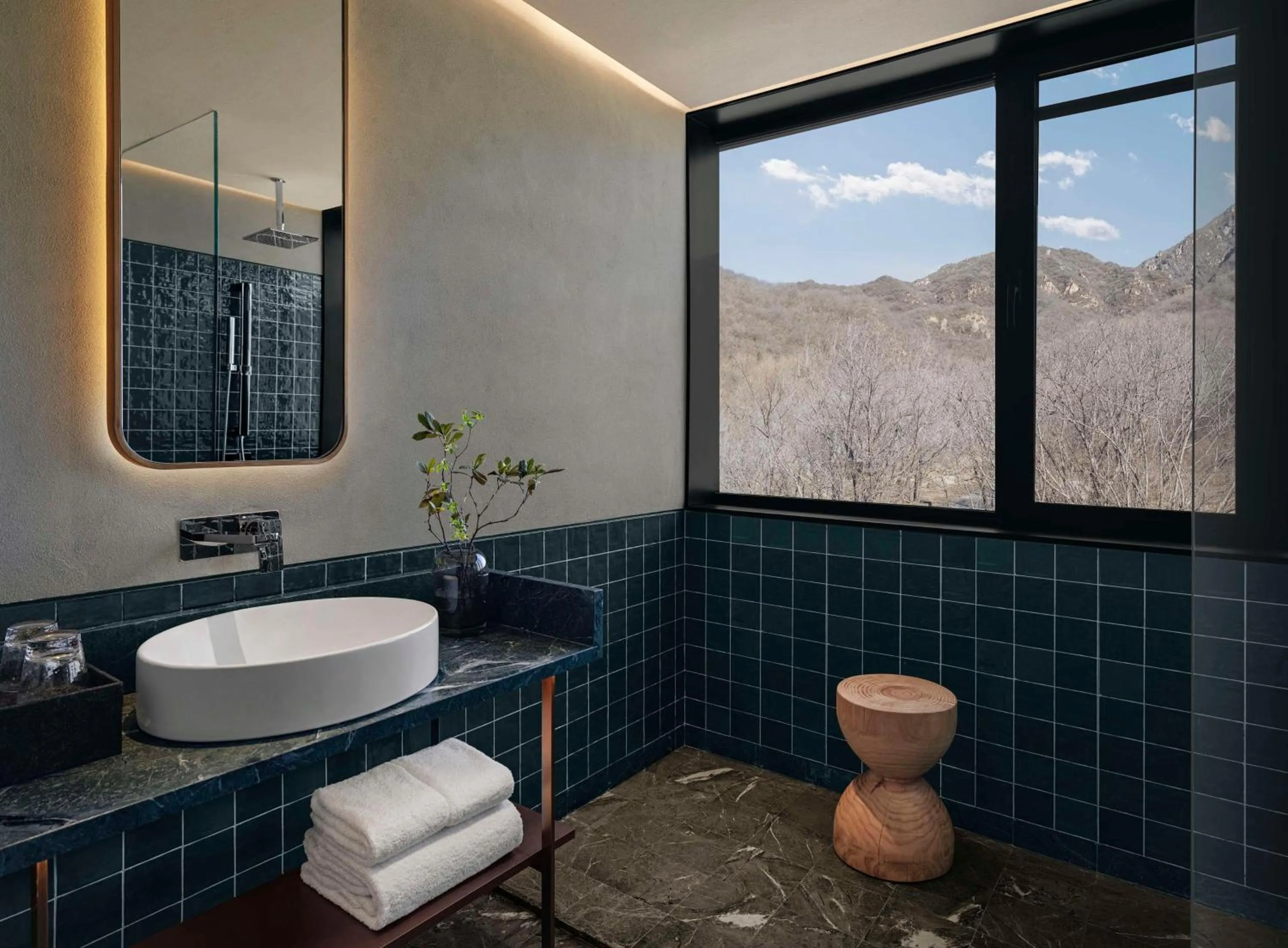 Bathroom in Commune by the Great Wall, in the Unbound Collection by Hyatt