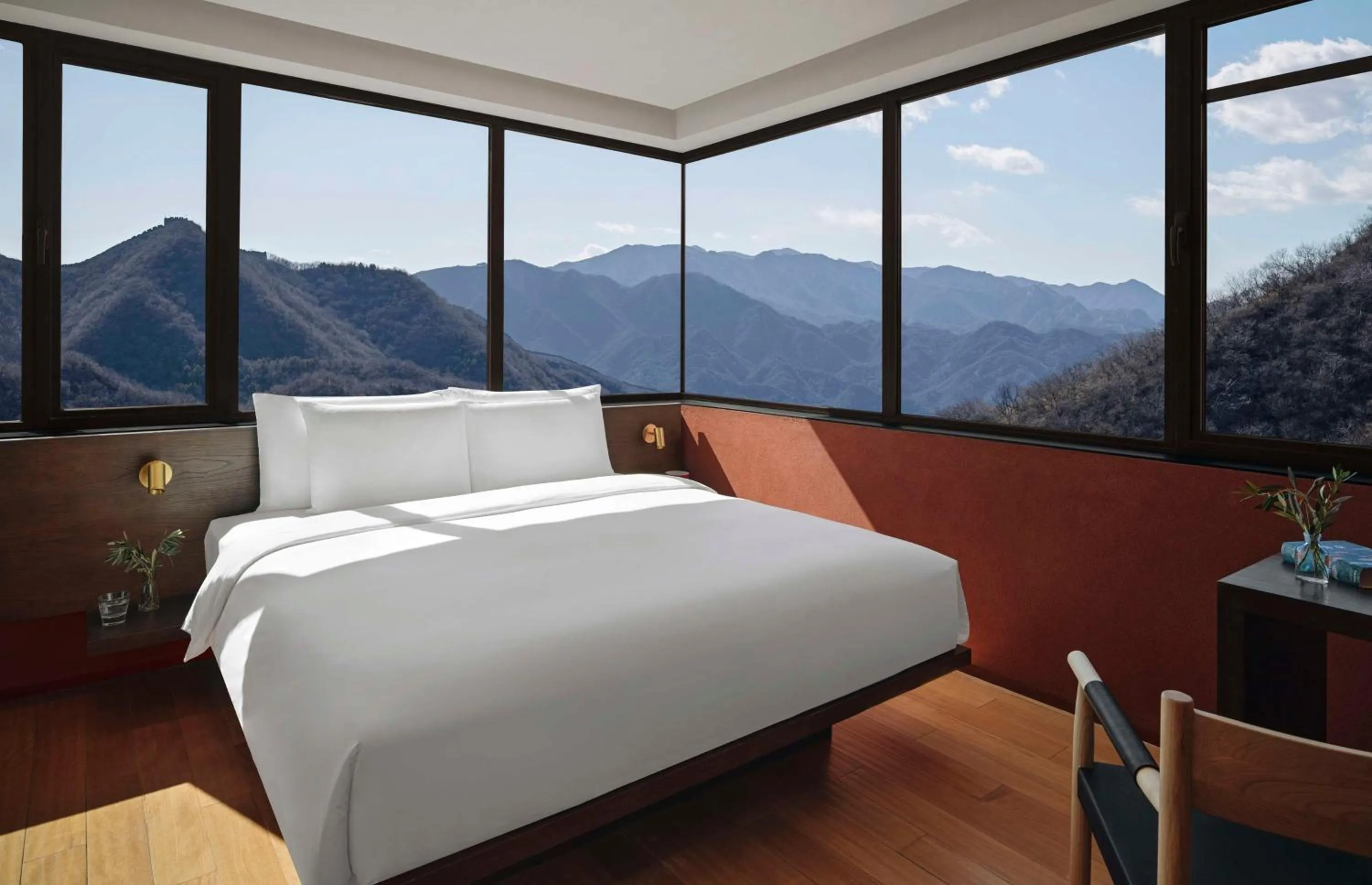 Photo of the whole room, Bed in Commune by the Great Wall, in the Unbound Collection by Hyatt