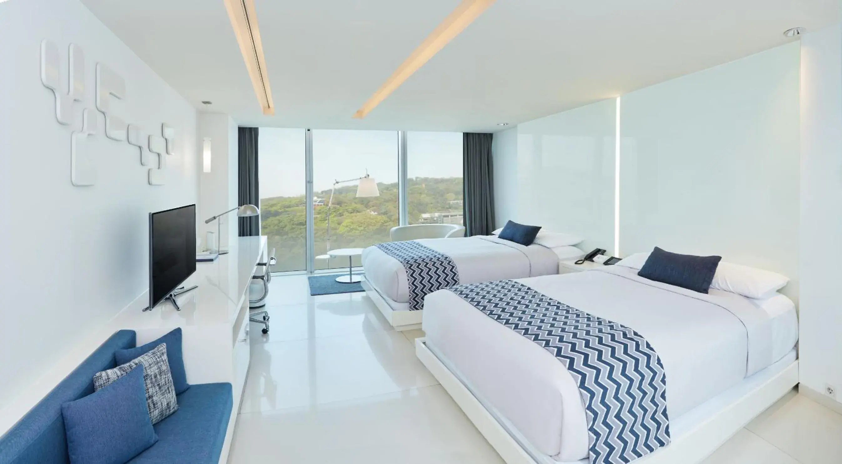 Deluxe Twin Room with Mountain View in Vista Walkerhill Seoul - formerly W Seoul Deluxe Twin Room with Mountain View in Vista Walkerhill Seoul - formerly W Seoul