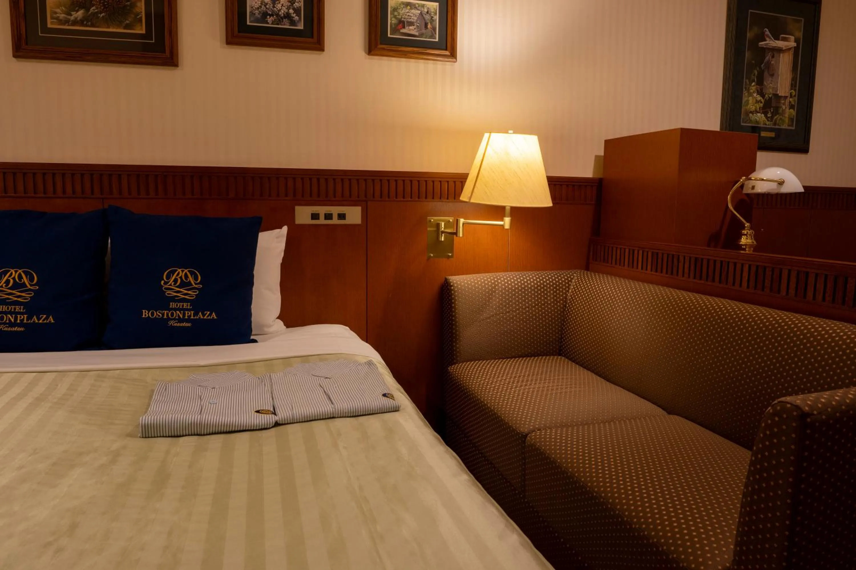 Bed in Hotel Boston Plaza Kusatsu