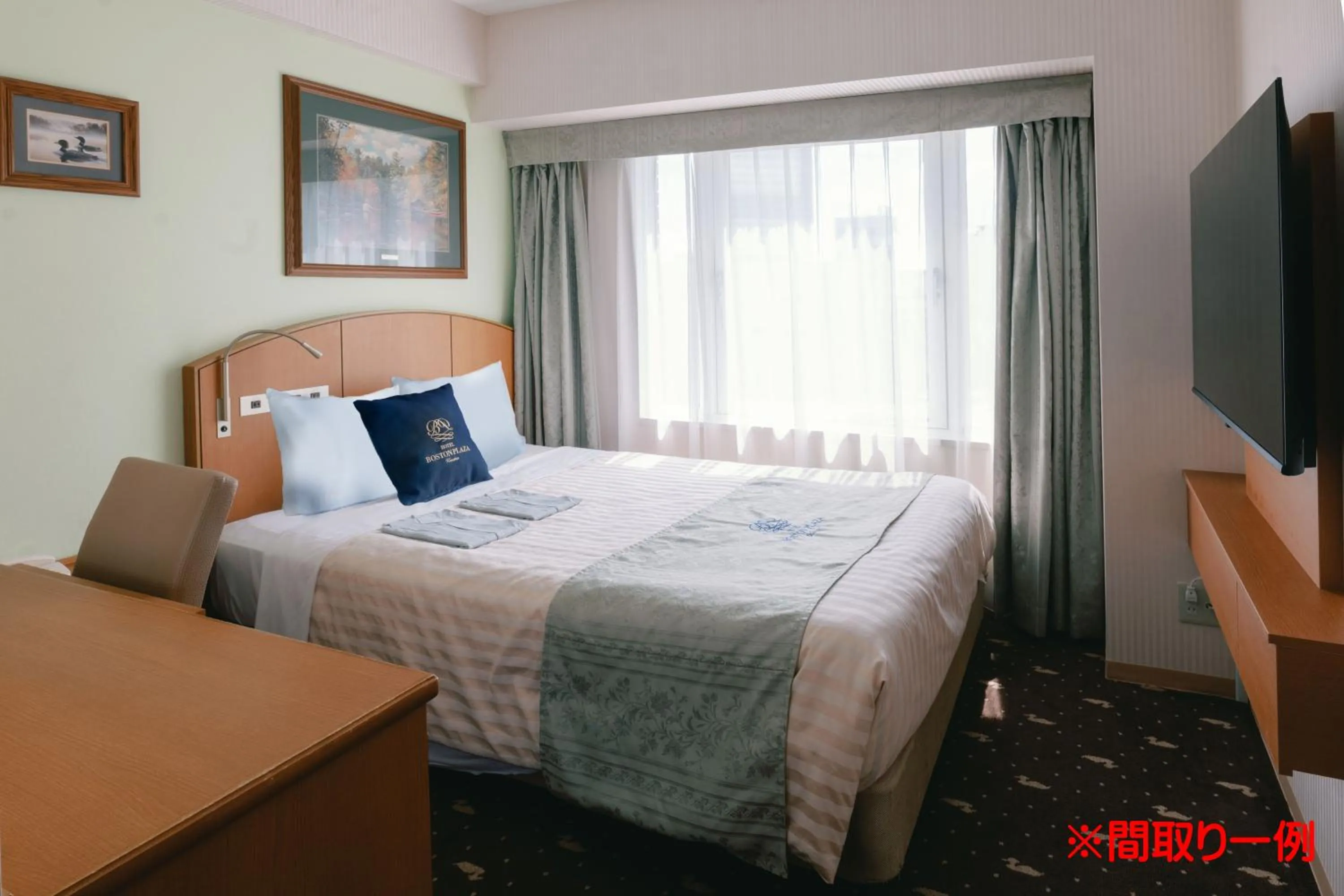 Bed in Hotel Boston Plaza Kusatsu