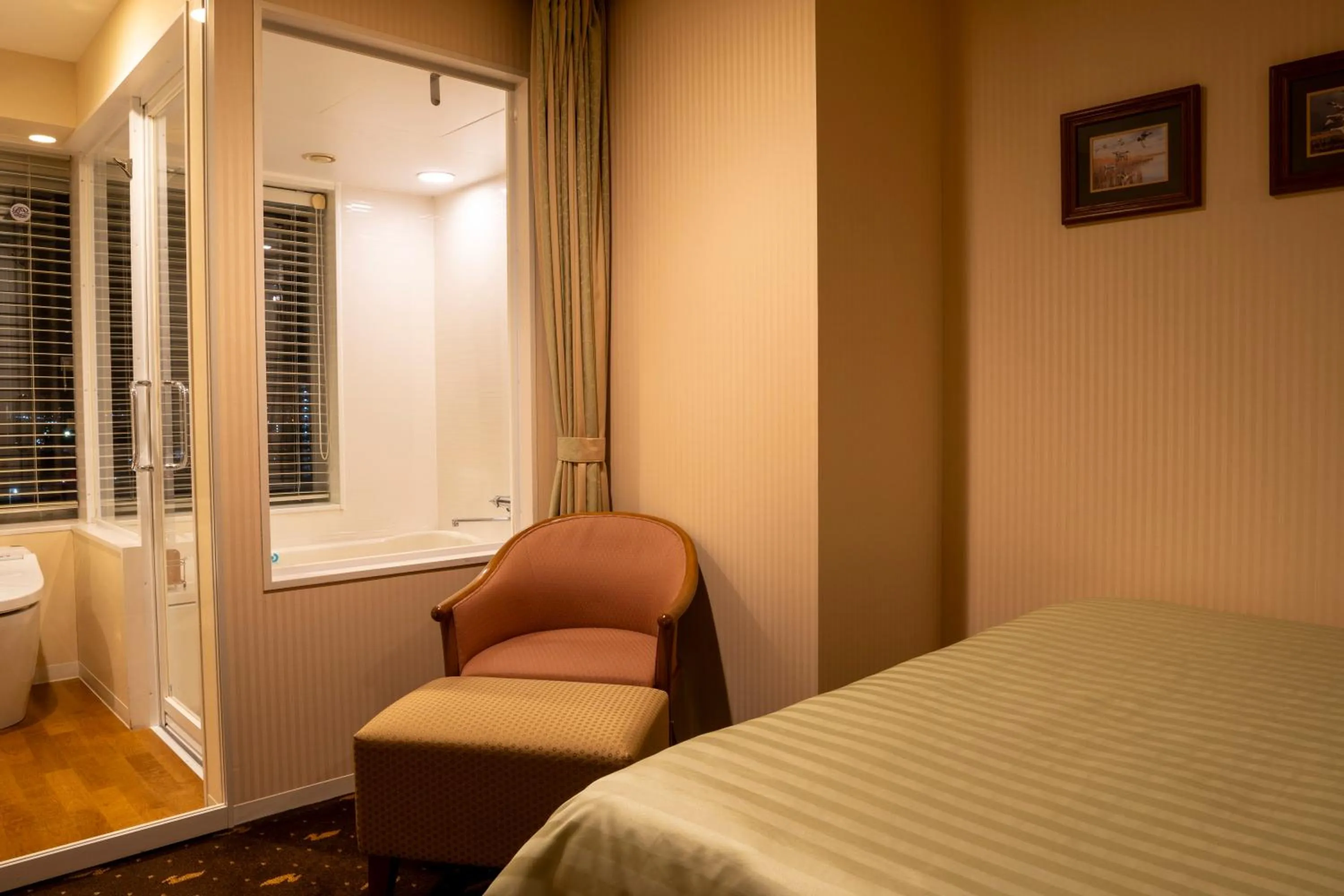 Bed in Hotel Boston Plaza Kusatsu