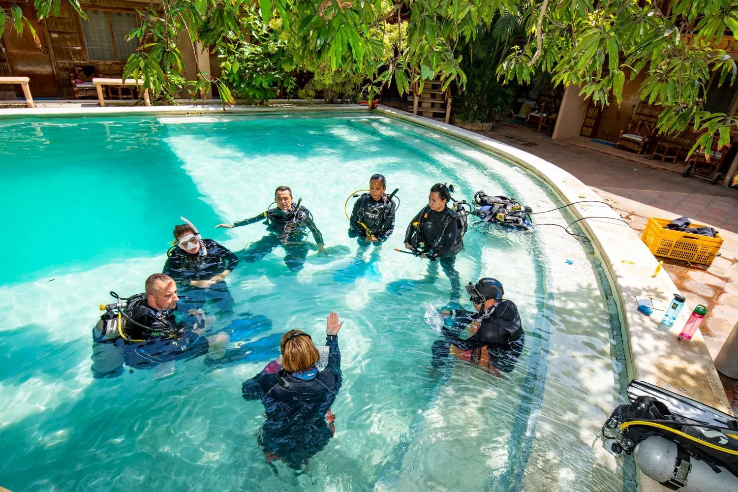 Swimming pool in El Galleon Beach Resort