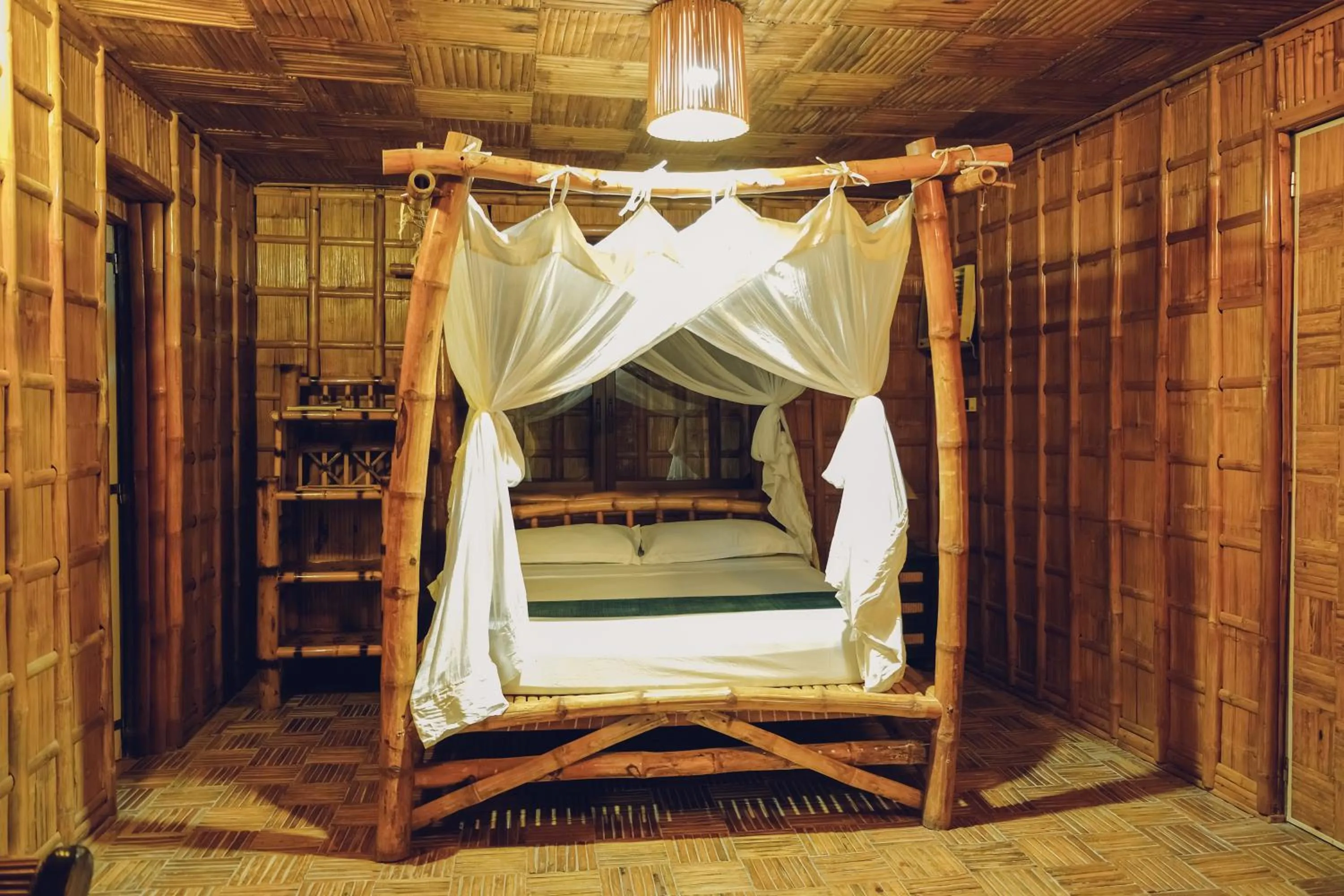 Bed in Flower Island Resort