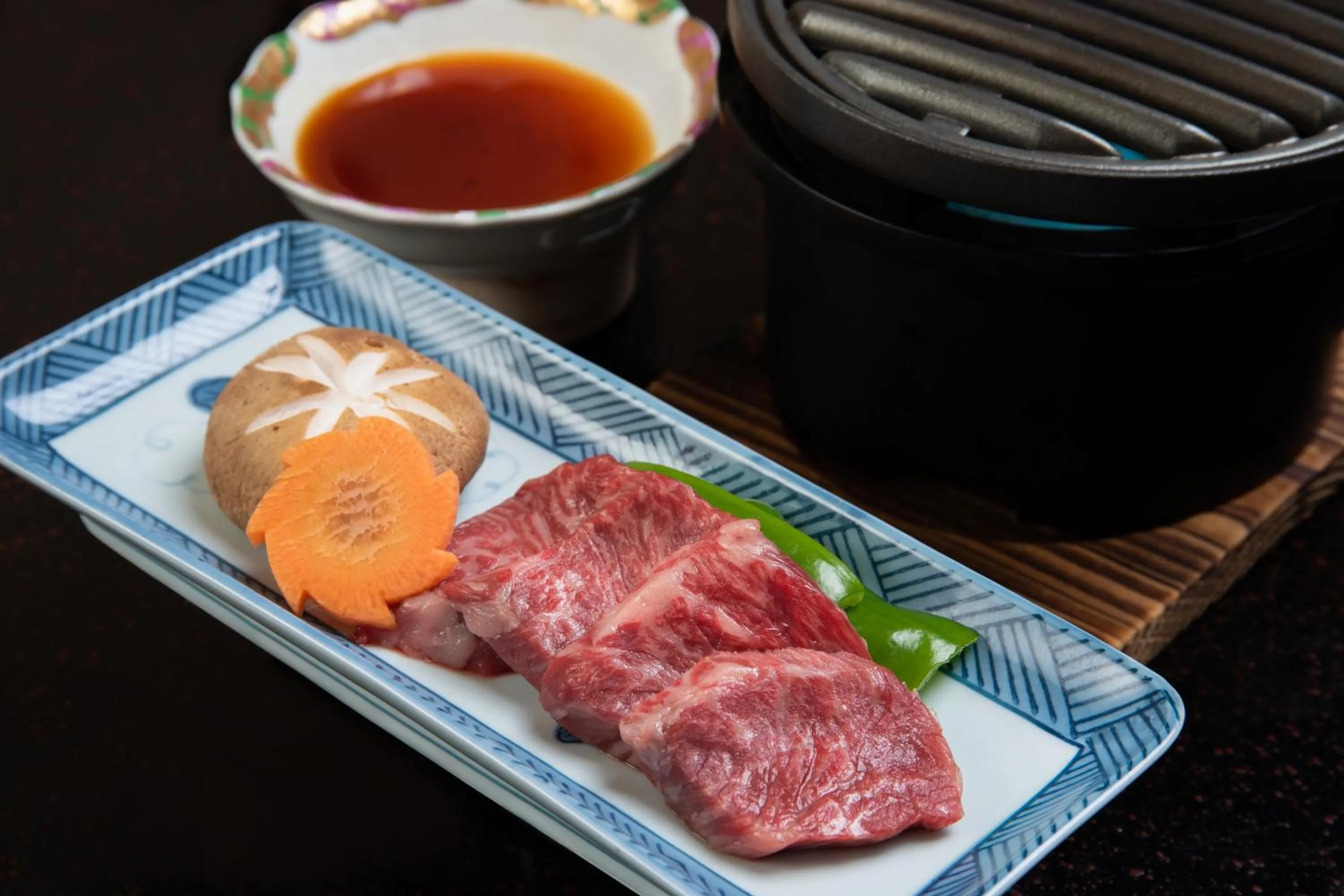 Food close-up in Hidatakayama Futarishizuka Hakuun