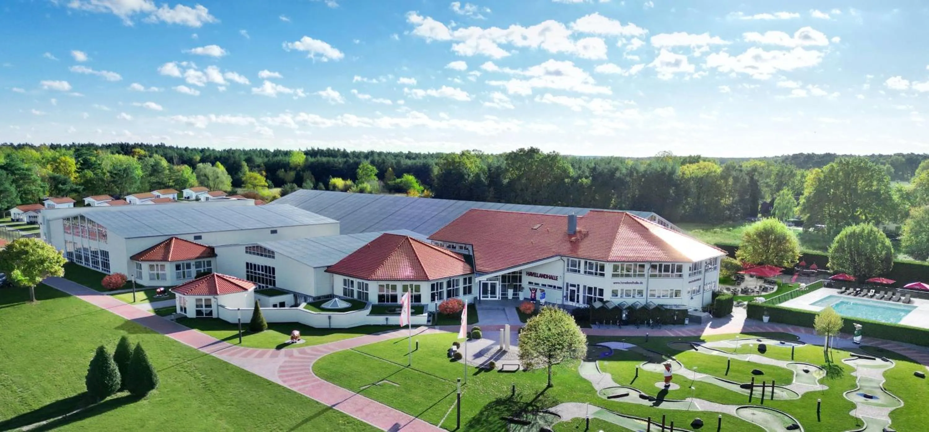 Bird's eye view in Havellandhalle Resort - Hotel, Sport und Wellness